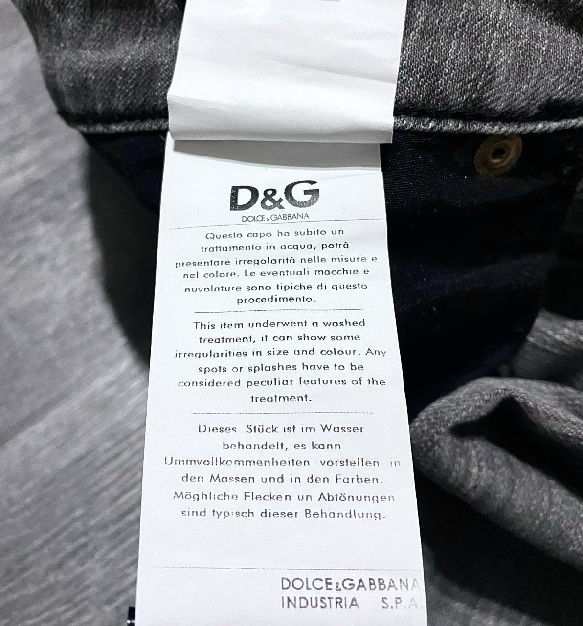 Dolce & Gabbana Dolce & Gabbana D&G Gray Low Tight Washed Jeans Denim Size US 29 - 13 Thumbnail