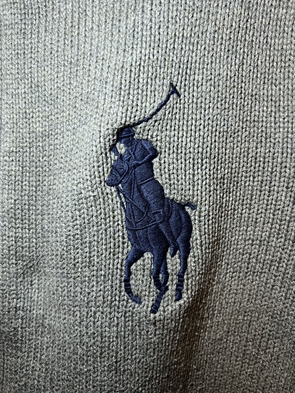 Polo Ralph Lauren Vintage Polo Ralph Lauren big pony knit zip-up sweater Size US XL / EU 56 / 4 - 8 Thumbnail