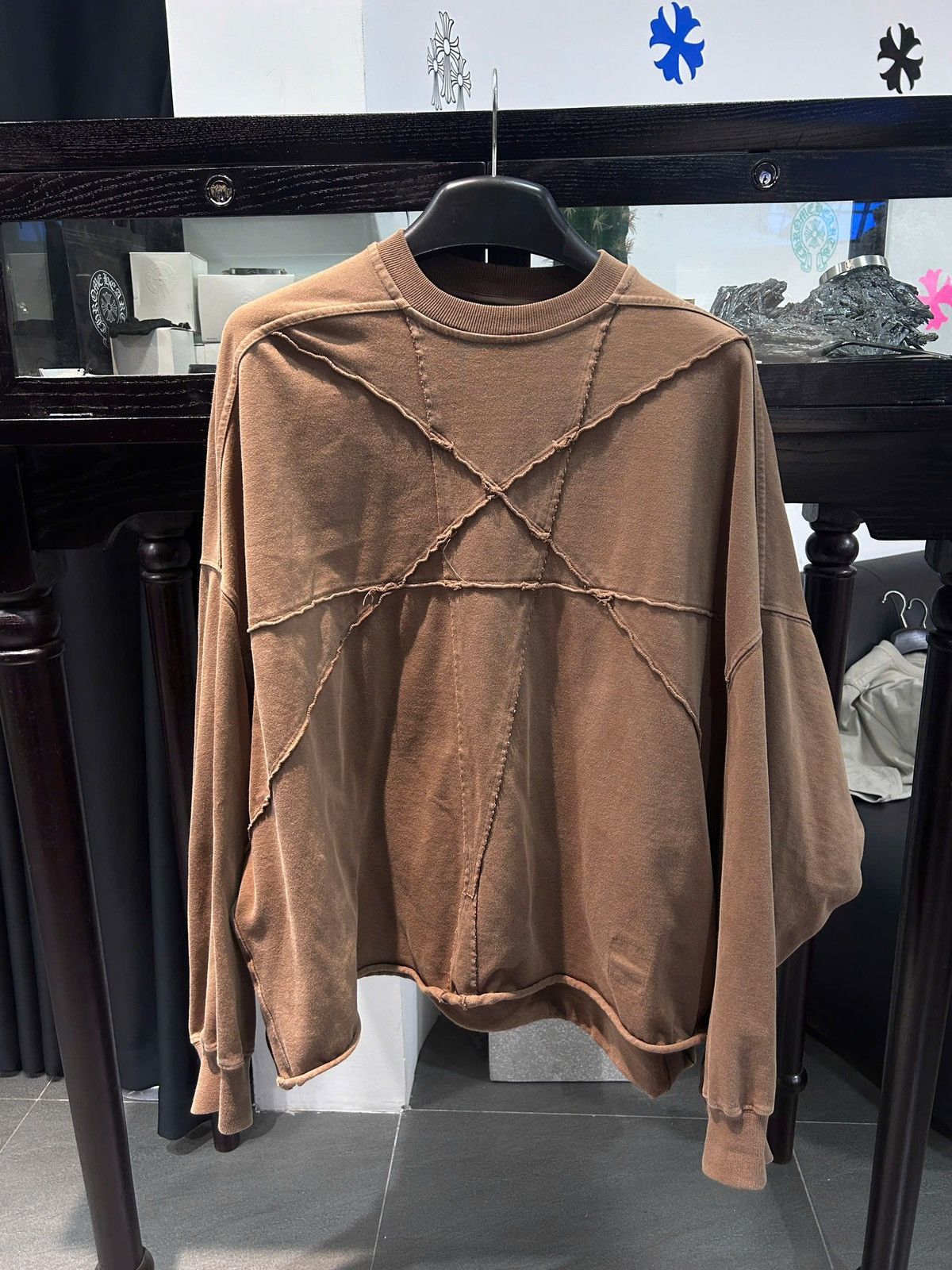 Rick Owens Drkshdw Rick Owens DRKSHDW Crater Sweatshirt Size US M / EU 48-50 / 2 - 1 Thumbnail