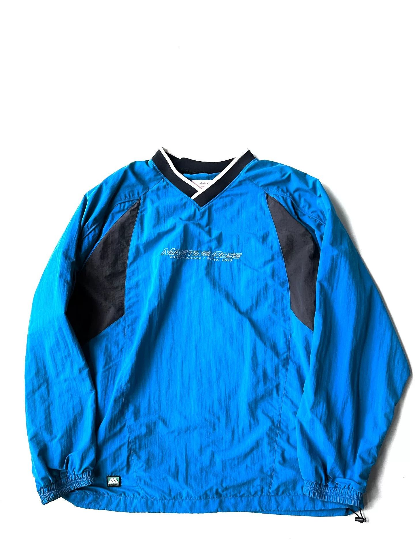 Martine Rose Martine Rose Lake Blue Nylon Hockey Jersey Size US XL / EU 56 / 4 - 1 Thumbnail