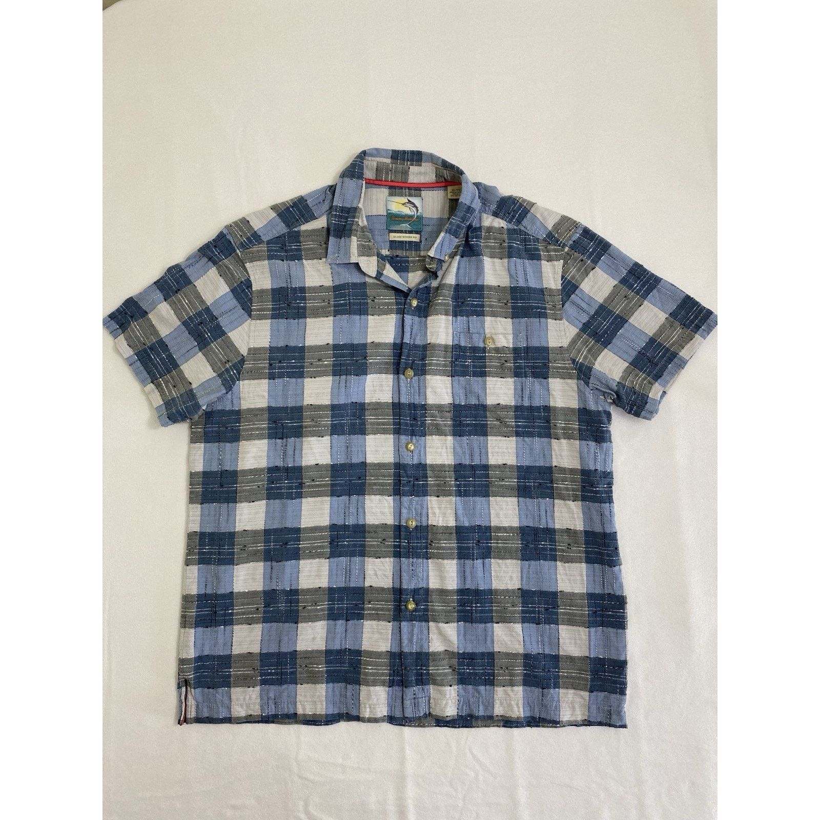 Tommy Bahama Tommy Bahama Short-sleeve Check Plaid Button Shirt Men's XL Size US XL / EU 56 / 4 - 1 Thumbnail