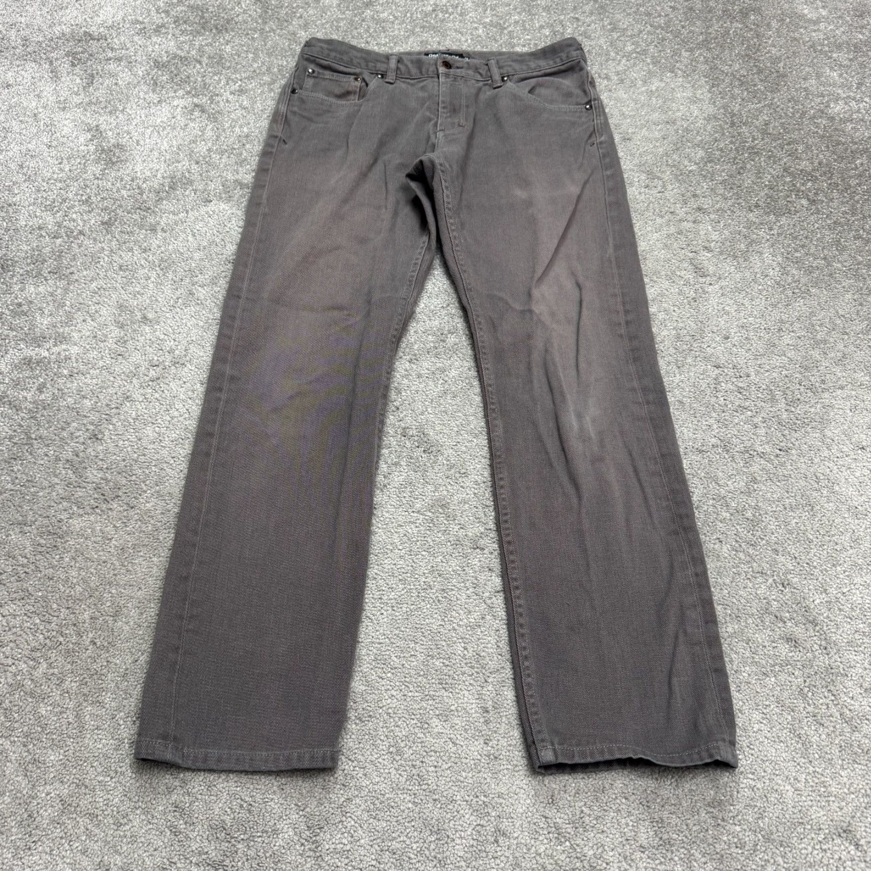 Vintage Betabrand Pants Mens 32 Gray Cotton 5-Pocket Design Straight Leg Khakis Vintage No Size US 32 / EU 48 - 2 Thumbnail