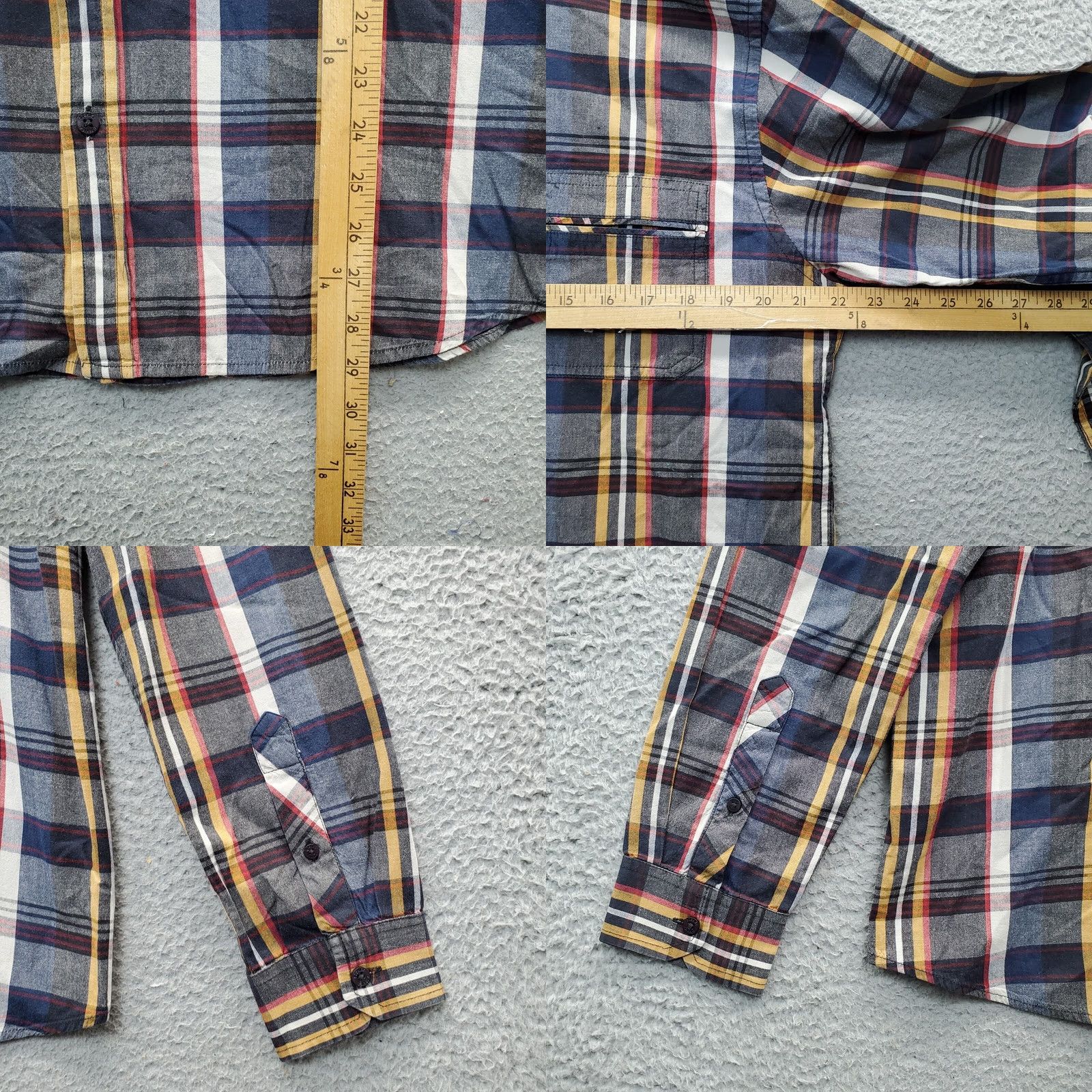 Vintage Ezekiel Mens XL Multi Plaid Cotton Button-Up Shirt Size US XL / EU 56 / 4 - 8 Thumbnail