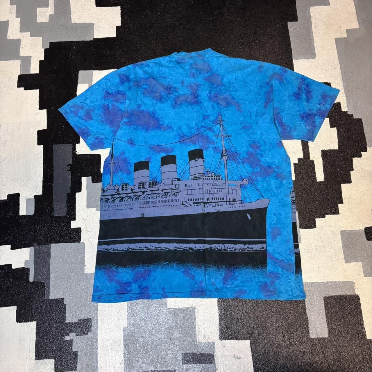 Vintage American Vintage 90s single stitch tie dye t-shirt Size US XL / EU 56 / 4 - 5 Thumbnail