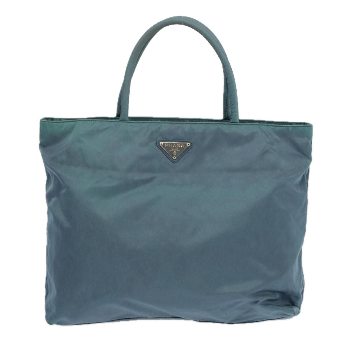 Prada Tessuto Blue Canvas Tote Bag (Pre-Owned) Size ONE SIZE - 1 Thumbnail