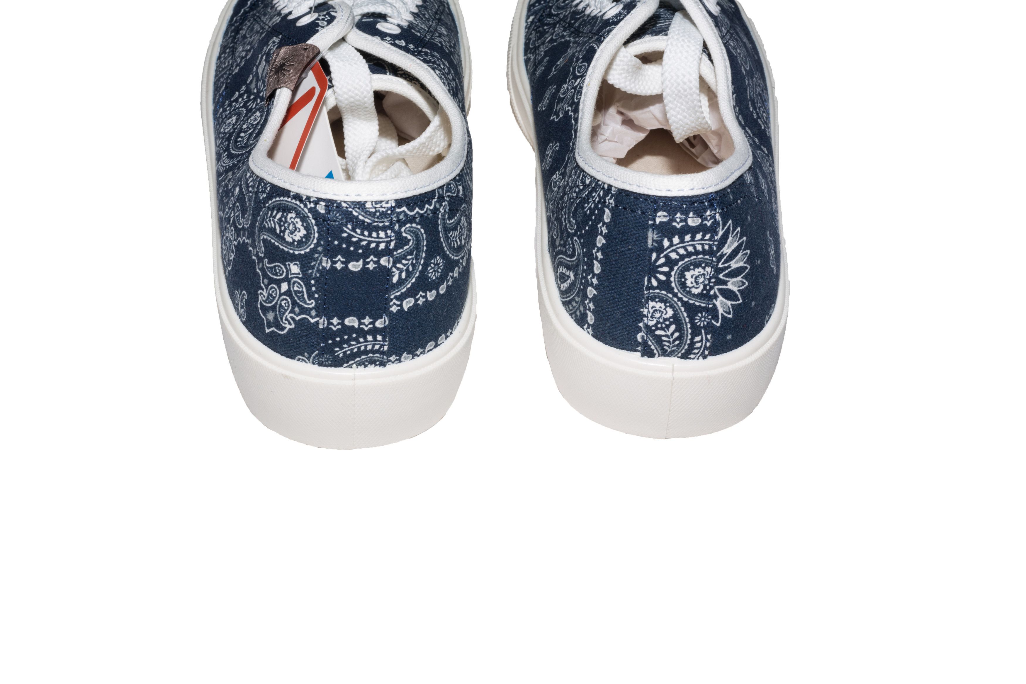 Maison MIHARA YASUHIRO Navy Paisley Lace Up Court Shoes Size US 10 / EU 43 - 4 Thumbnail