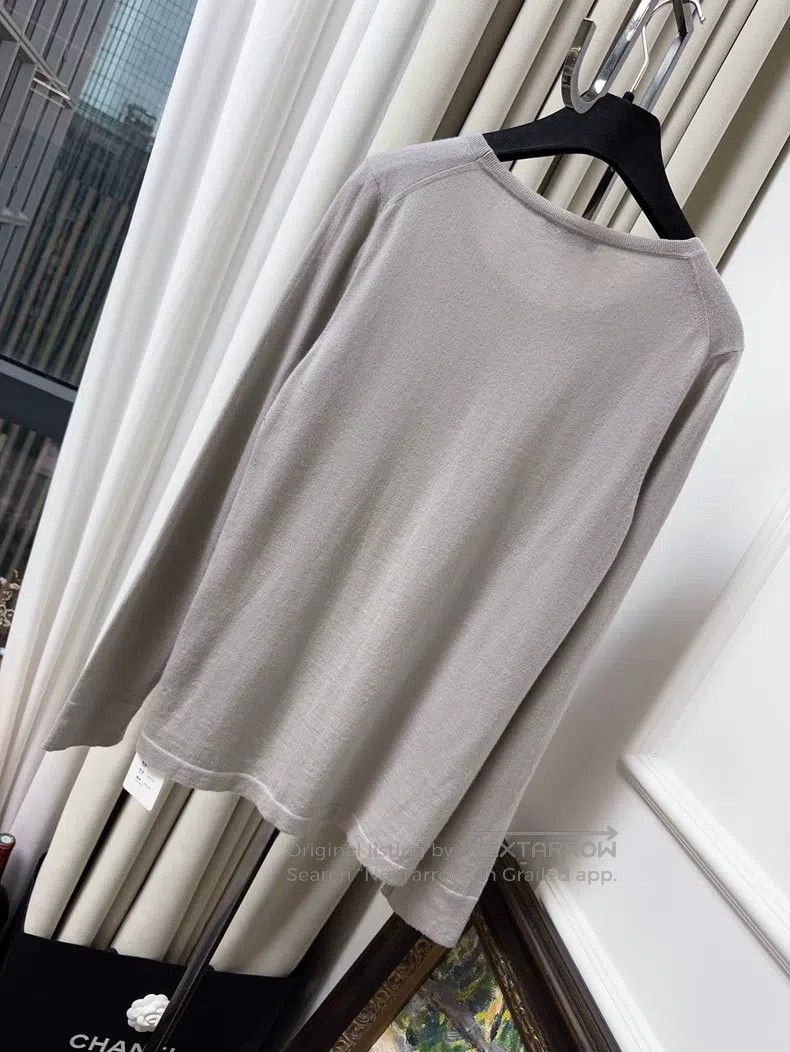 Loro Piana Loro Piana Light gray cashmere knit sweater Size S / US 4 / IT 40 - 2 Thumbnail