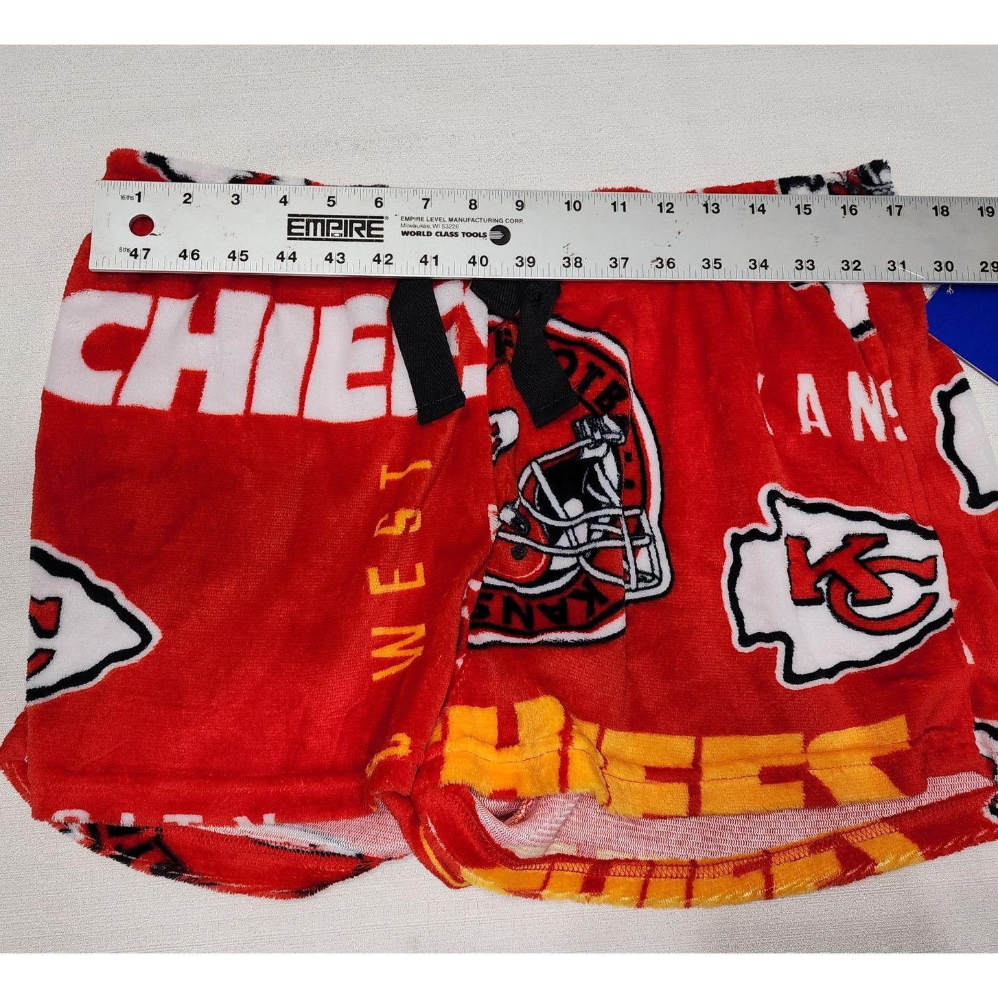 NFL Kansas city chief fleeced pajamas shorts women's XL NWT Size 34" / US 12 / IT 48 - 3 Thumbnail
