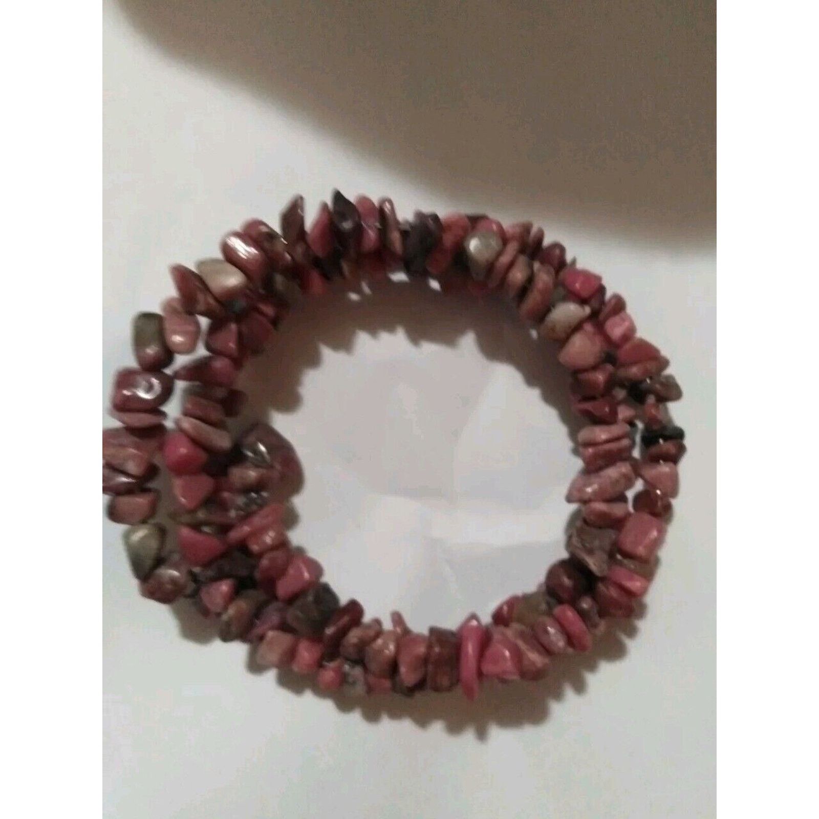 Other Pink Chip Stones Bracelet With Memory Wire Size ONE SIZE - 4 Thumbnail