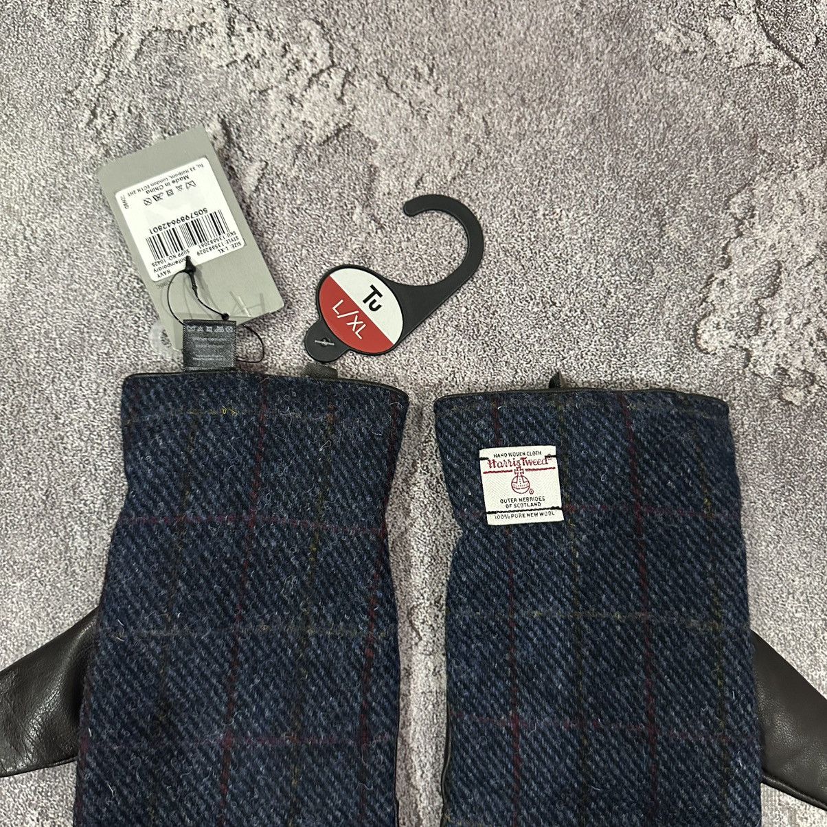 Harris Tweed NEW - Harris Tweed Men’s Gloves L/XL Wool/Leather Size ONE SIZE - 2 Thumbnail