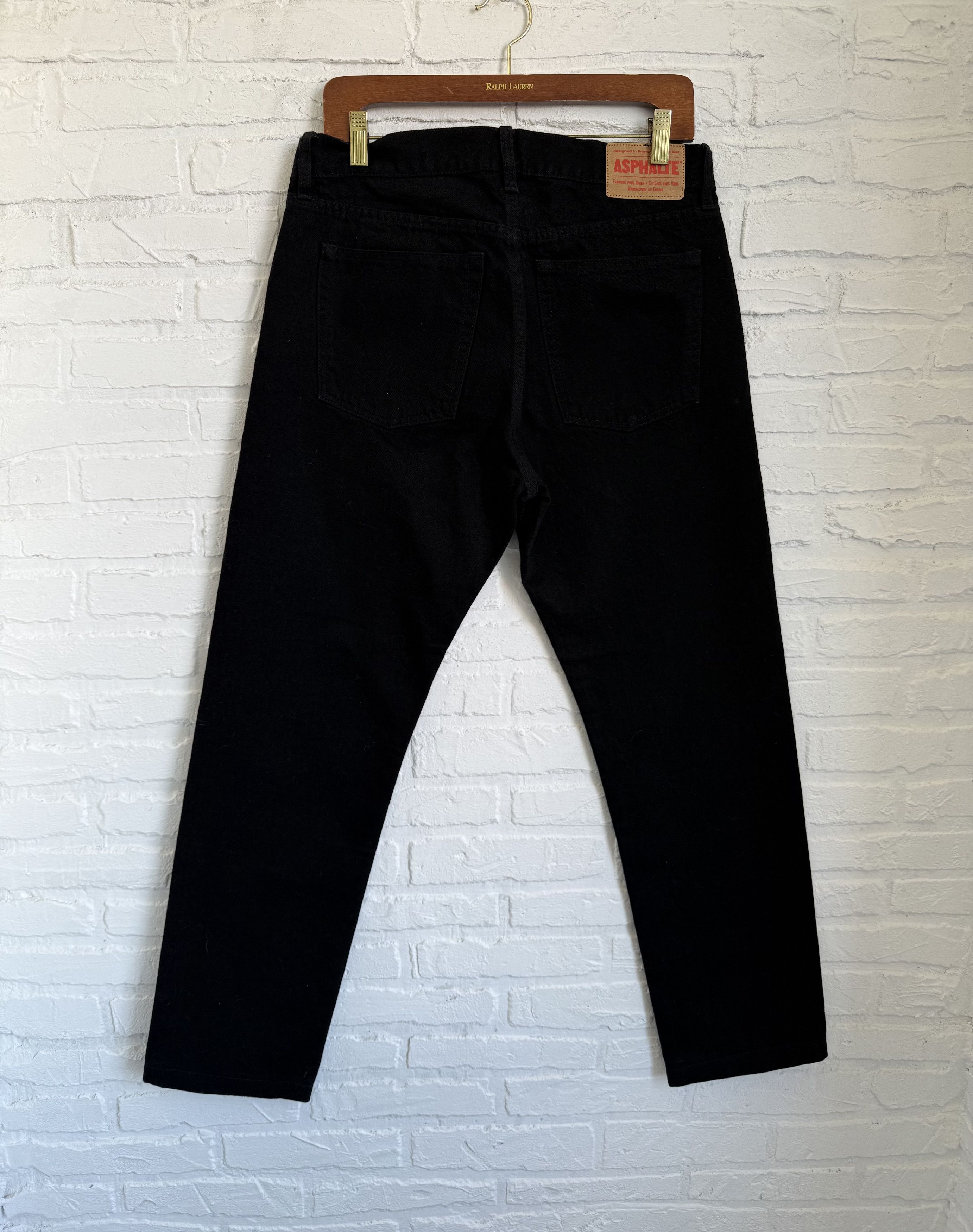 Japanese Brand Asphalte black selvedge Japanese jeans Size US 32 / EU 48 - 1 Thumbnail
