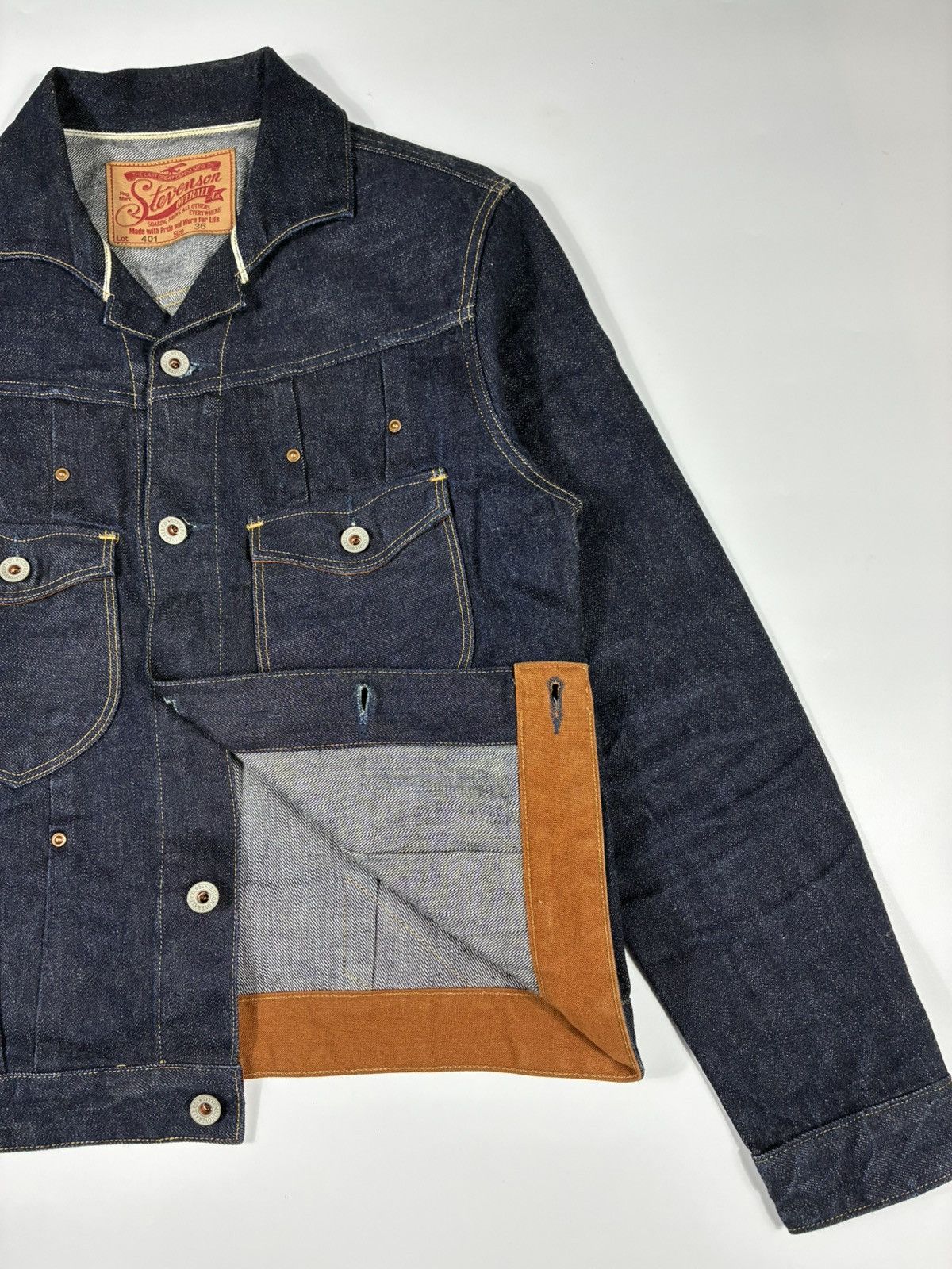 Stevenson Overall Co. Stevenson Overall Co. Lot 401 Denim Jacket Size US S / EU 44-46 / 1 - 5 Thumbnail