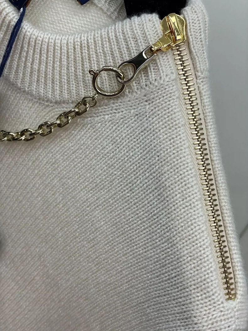 Louis Vuitton LOUIS VUITTON 24 Chain Knit Cashmere Sweaters 2504-Nextarro Size US XS / EU 42 / 0 - 3 Thumbnail