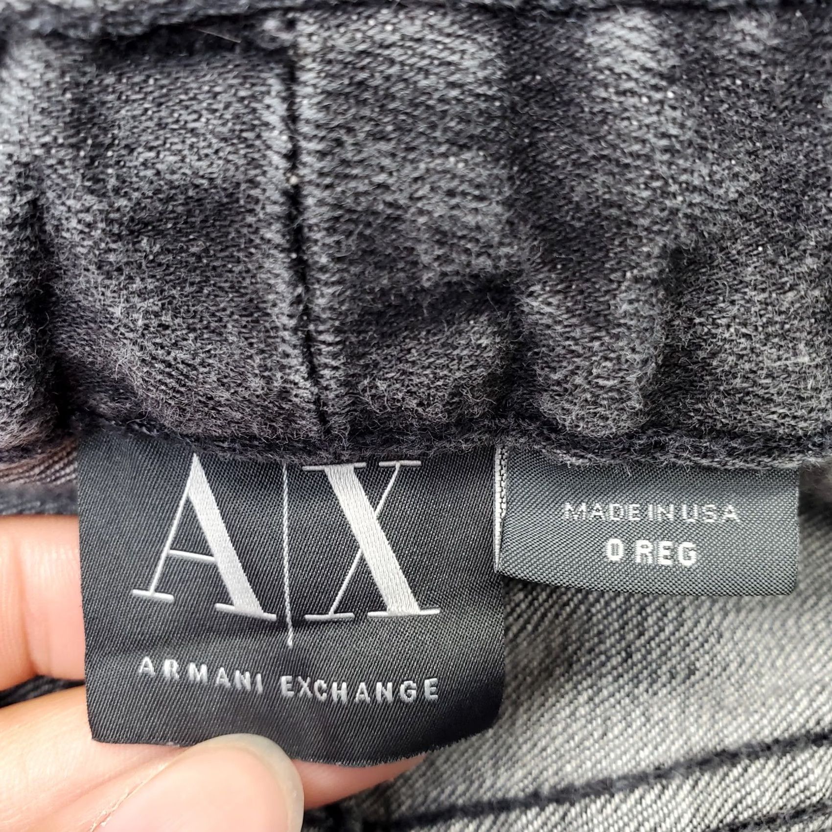Armani Exchange AX Armani Exchange Jeans Womens 0R Gray Denim Stretch Slim Fit Straight Leg Jeans Size 25" / US 0 / IT 36 - 7 Thumbnail