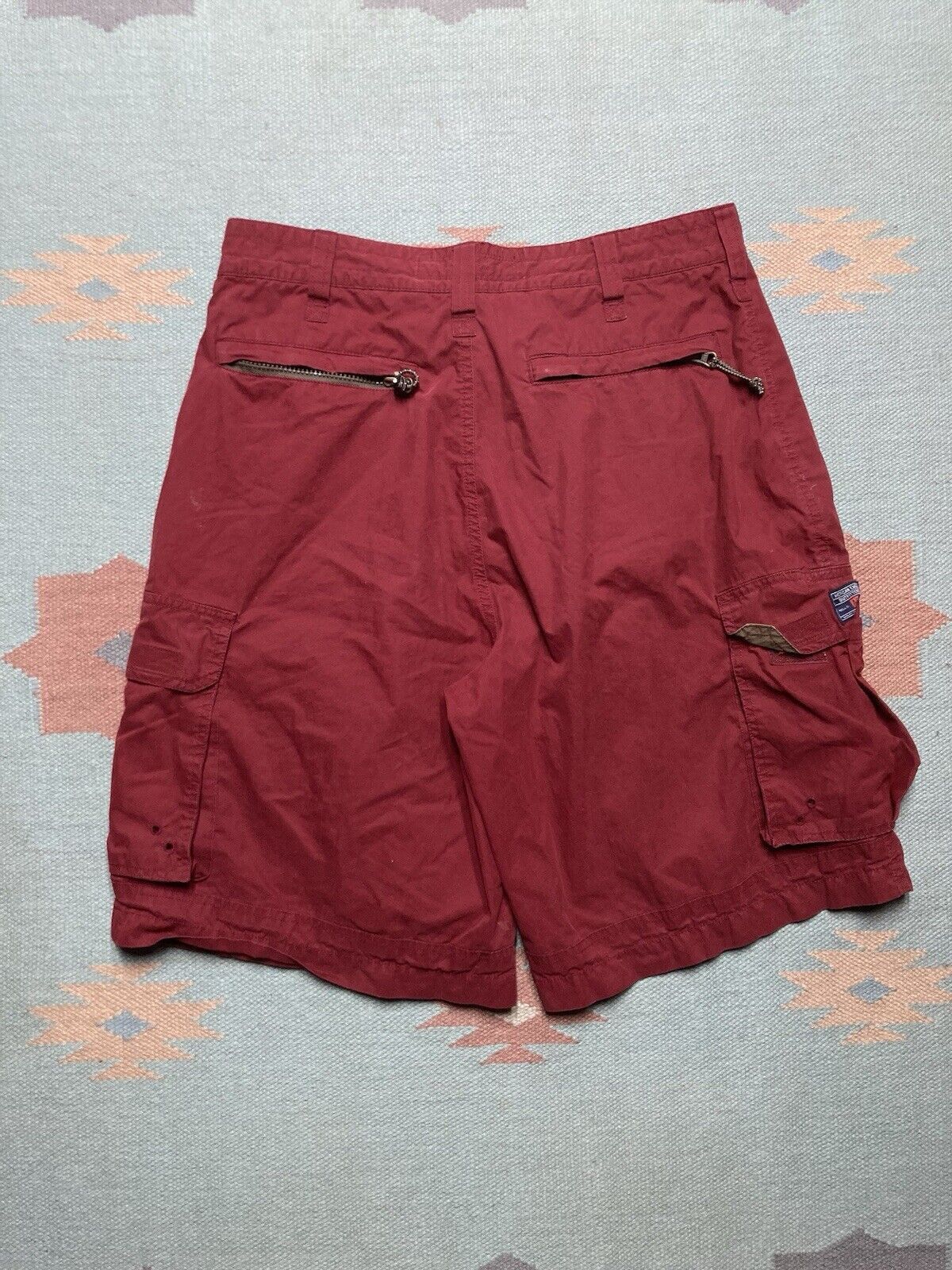 American Eagle Outfitters × Vintage y2k American eagle cargo shorts baggy skater dark red 33 Size US 33 - 1 Thumbnail
