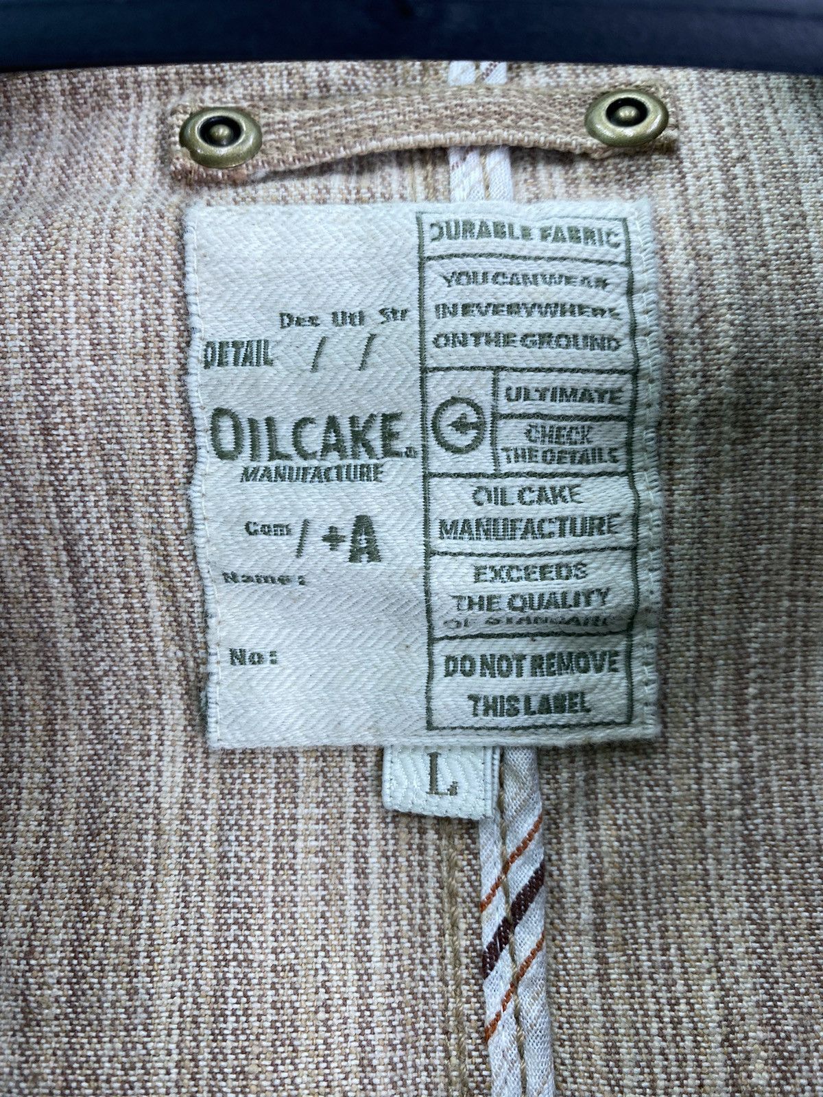 Vintage Rare Oilcake workwear button up jacket Size US L / EU 52-54 / 3 - 5 Thumbnail