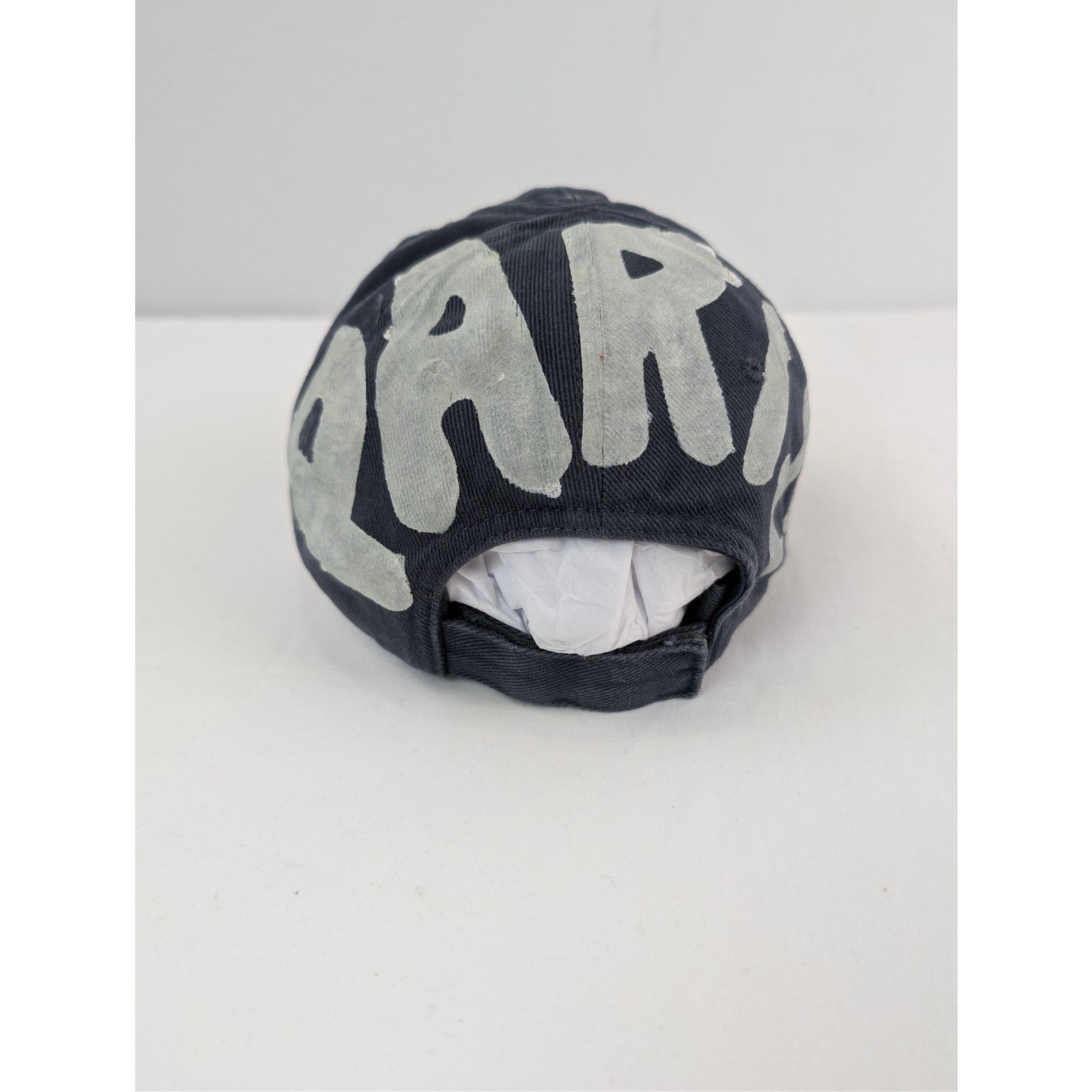 Balenciaga o1rshd1 Size: L / Cotton Drill BB Sprayed Cap / Hat in Grey Size ONE SIZE - 5 Thumbnail