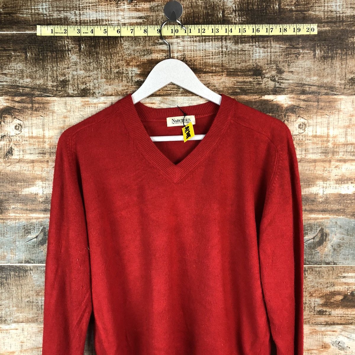 Homespun Knitwear × Japanese Brand Narcissus Red vintage knitwear #A1748 Size M / US 6-8 / IT 42-44 - 5 Thumbnail