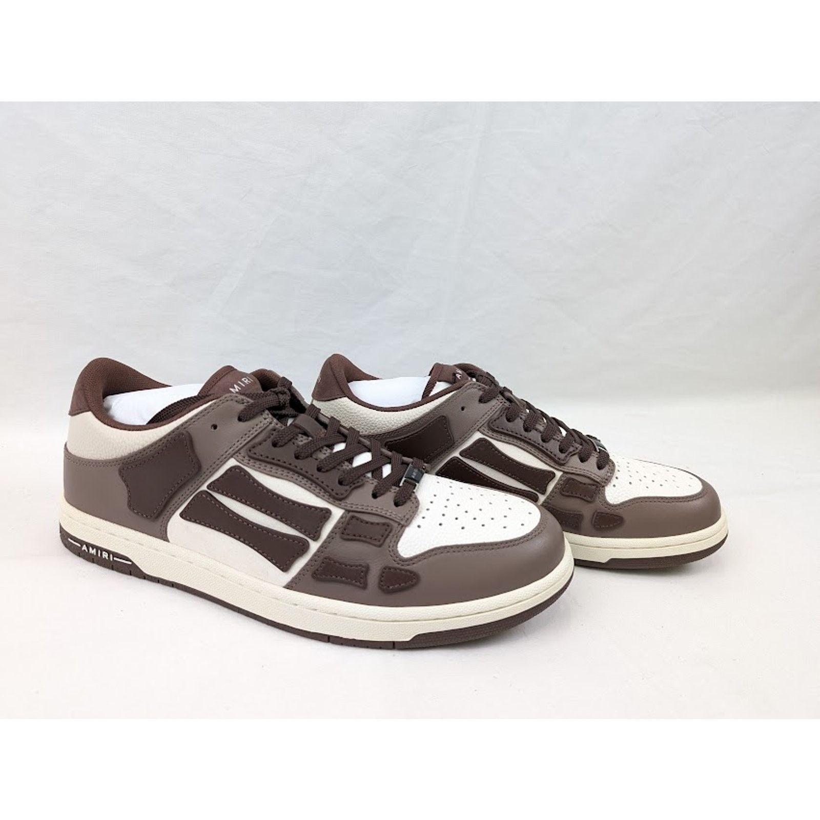 Amiri o1rshd1 Skelton Low-Top Sneakers in Brown Size US 9 / EU 42 - 12 Thumbnail