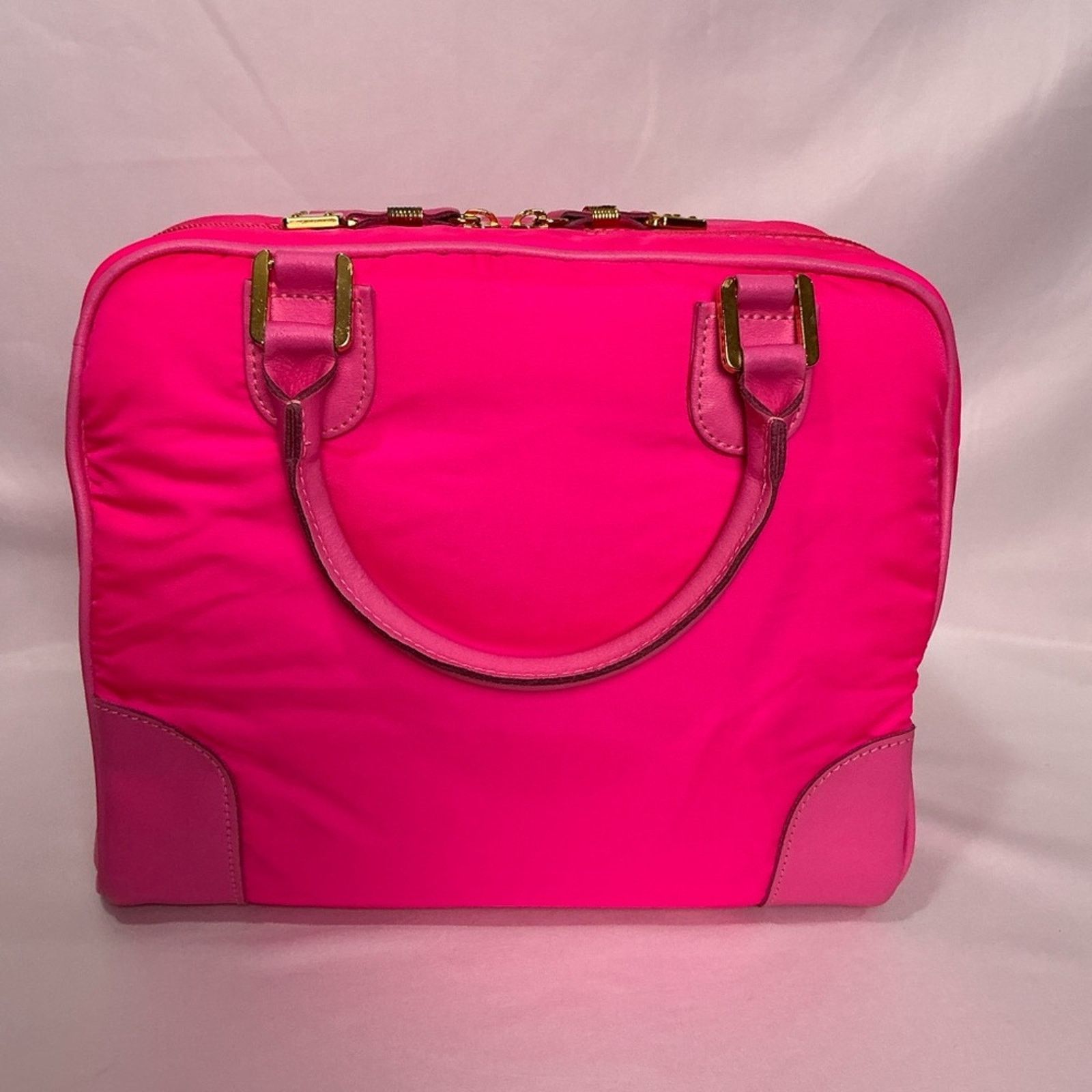 Loewe Loewe Hot Pink Nylon Boston 32 Anagram Amazona Limited Editi Size ONE SIZE - 9 Thumbnail