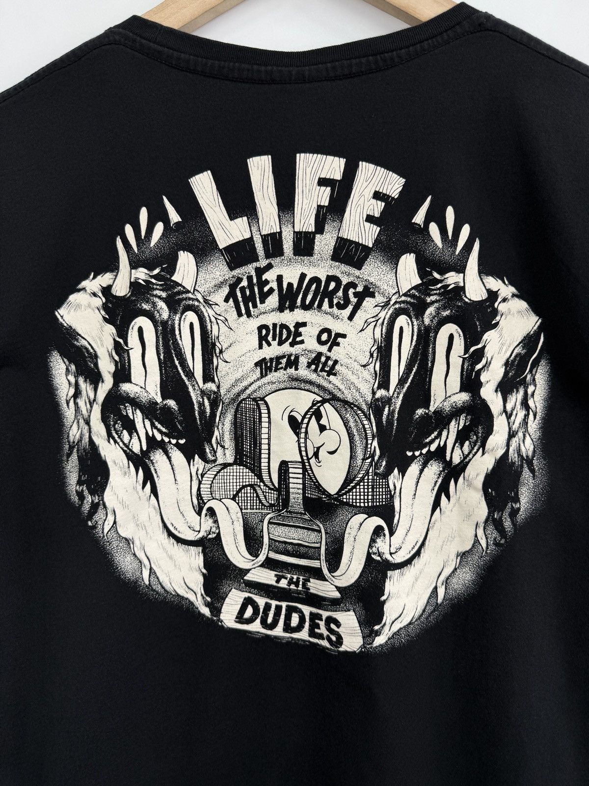 Designer Y2K The Dudes Life The Worst Ride Of Them All T-Shirt Rare Size US M / EU 48-50 / 2 - 6 Thumbnail