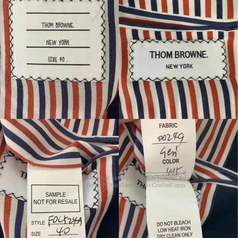 Thom Browne Thom Browne L Blue Cotton Trench Coat . Size L / US 10 / IT 46 - 4 Thumbnail