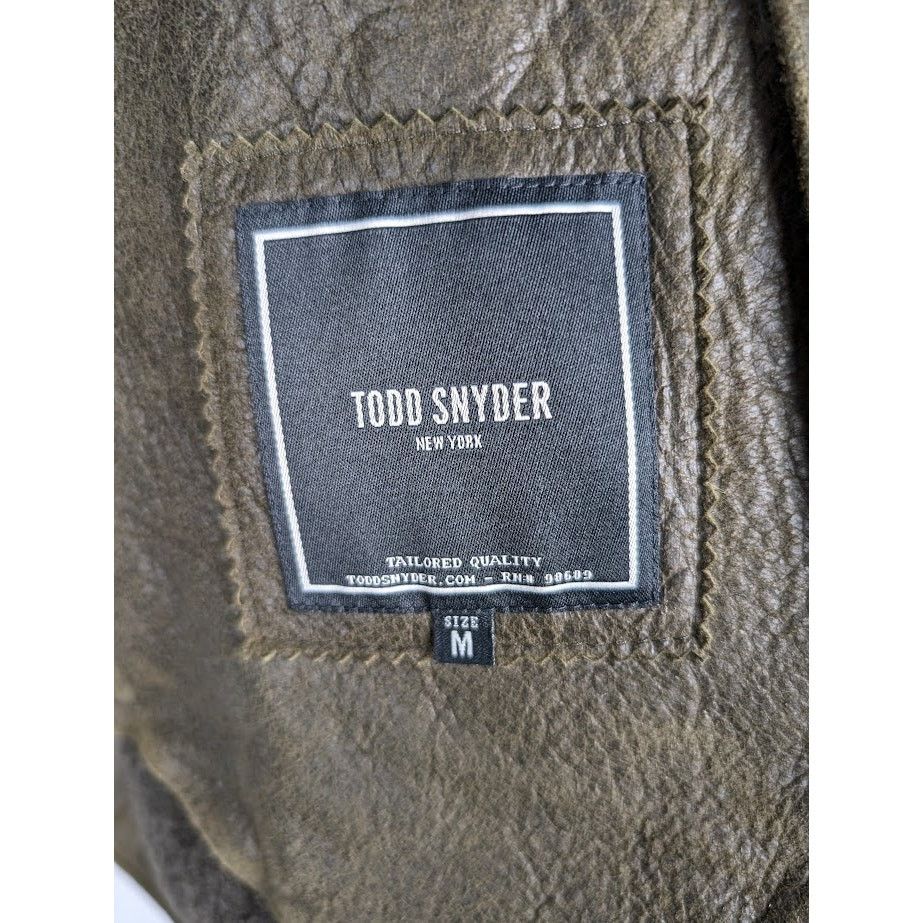 Todd Snyder o1rshd1 Leather Jacket in Gray Size US M / EU 48-50 / 2 - 13 Thumbnail