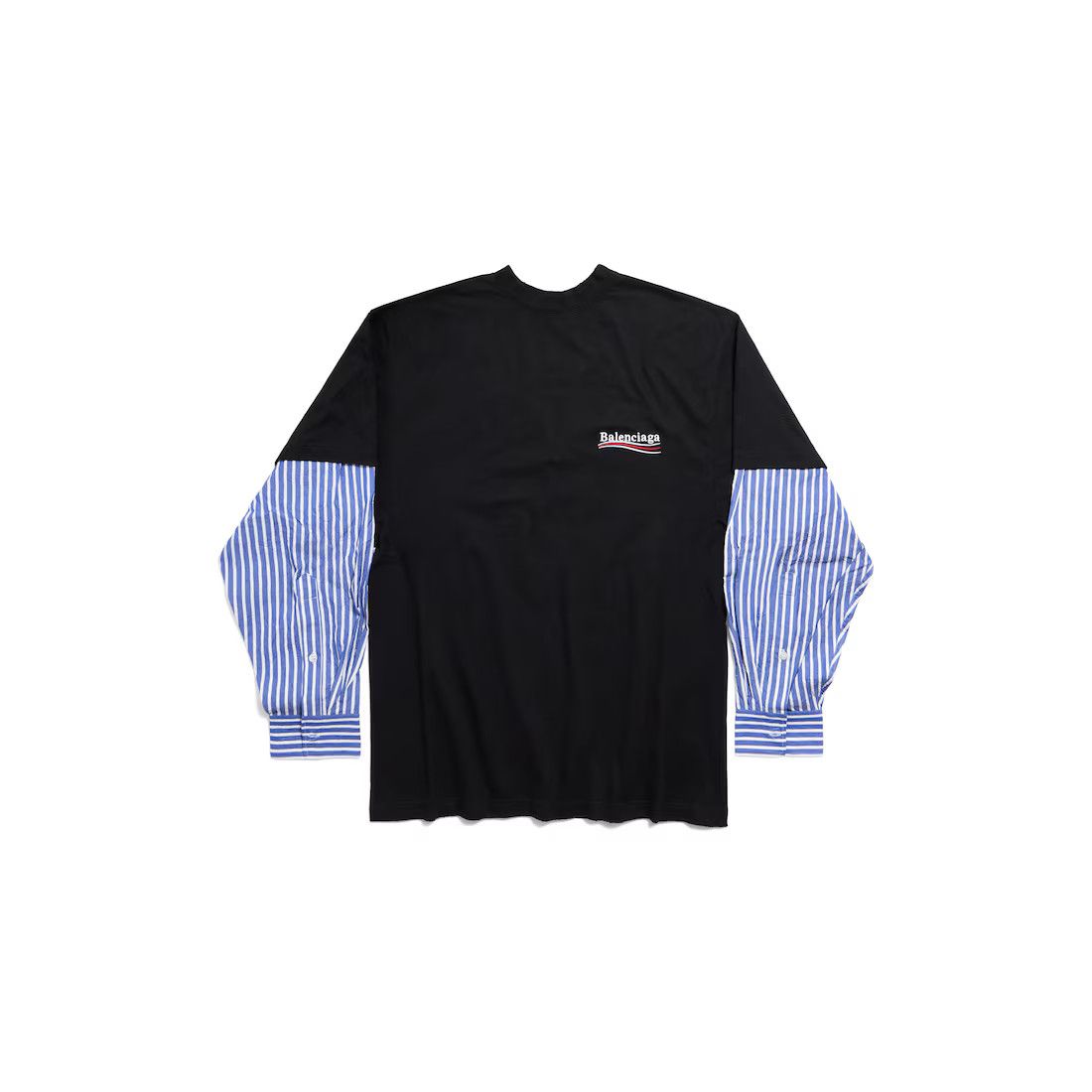 Balenciaga o1srvl11e0225 Political Campaign Layered T-Shirt Multicolor Size US XL / EU 56 / 4 - 1 Thumbnail