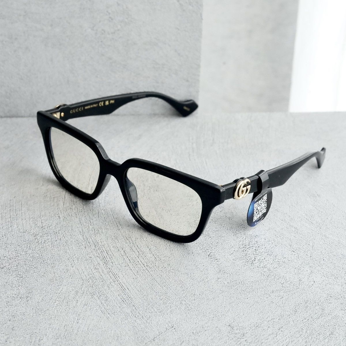 image of Gucci Gg1536S 001 Glasses in Black, Men's