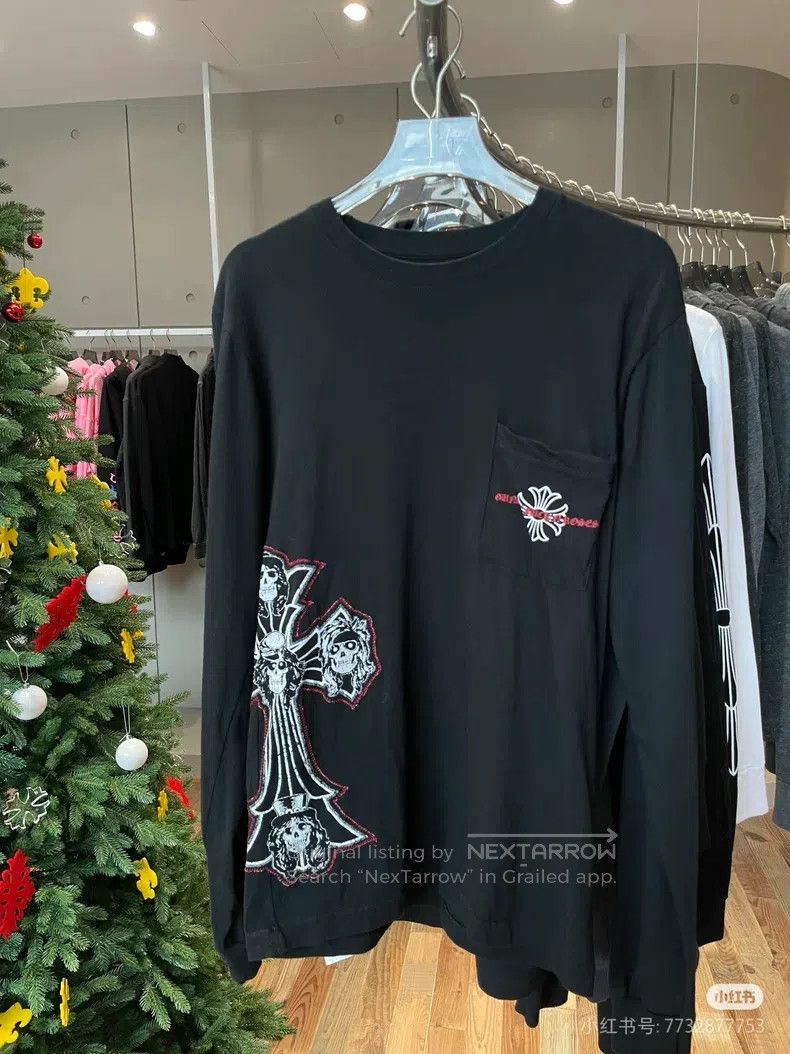 Chrome Hearts CHROME HEARTS Size S Embroidered cross long sleeve Size US S / EU 44-46 / 1 - 1 Thumbnail