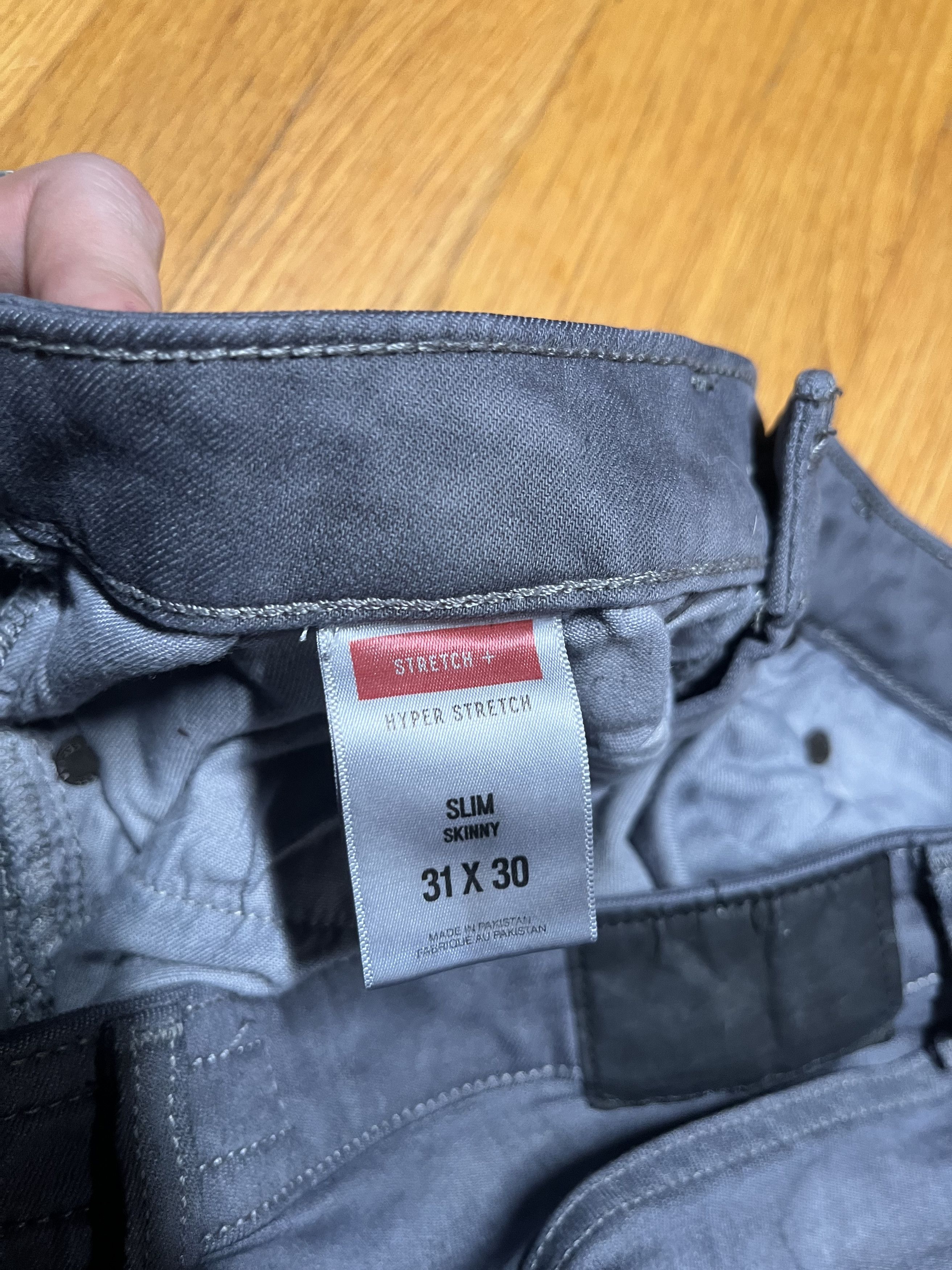 Express 31x30 DIY Slim Fit Punk Jeans - Express Stretch Denim Size US 31 - 12 Thumbnail