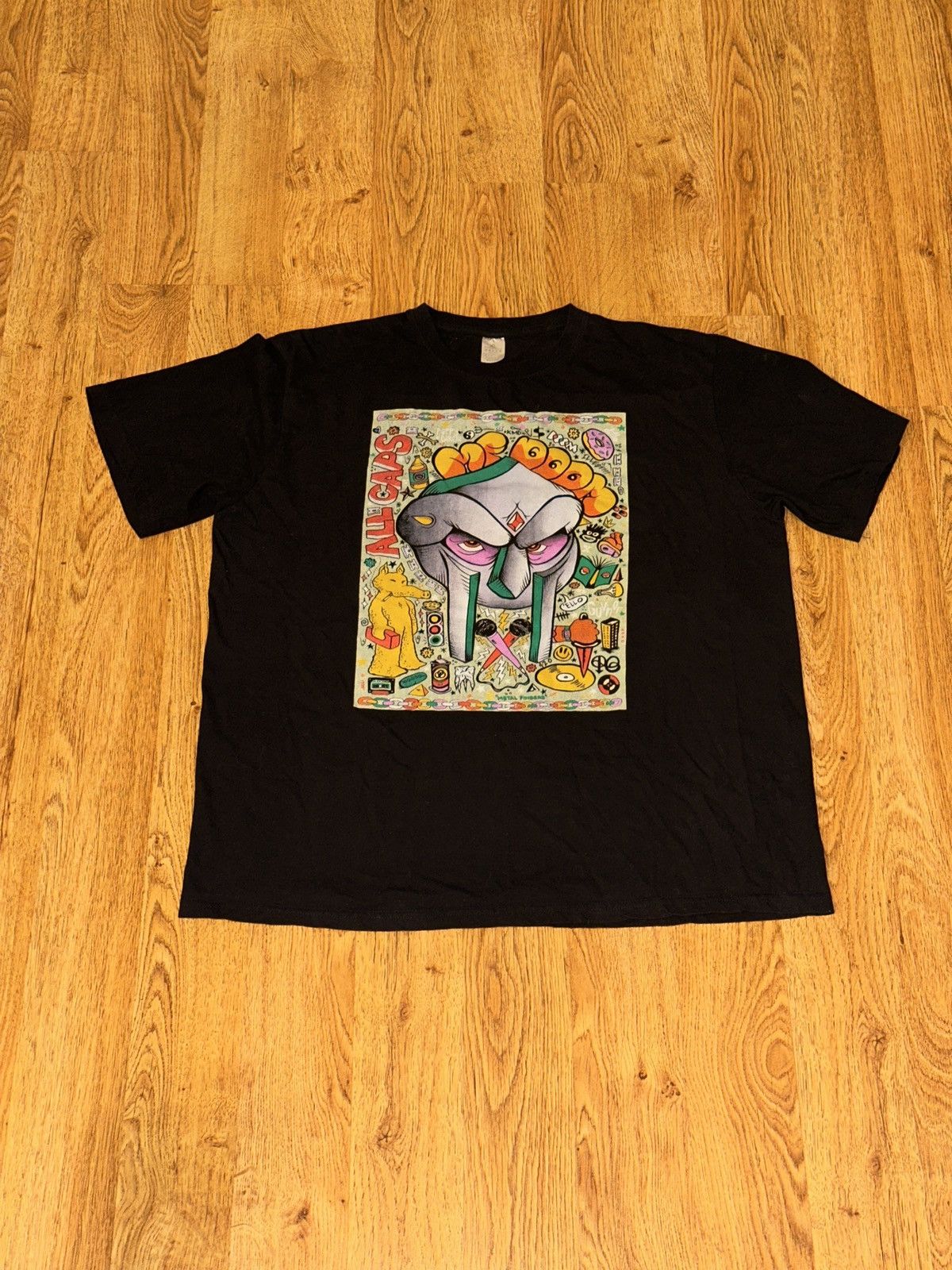 Rap Tees MF DOOM All Caps Cartoon Logo Graphic Tee XL Size US XL / EU 56 / 4 - 1 Thumbnail