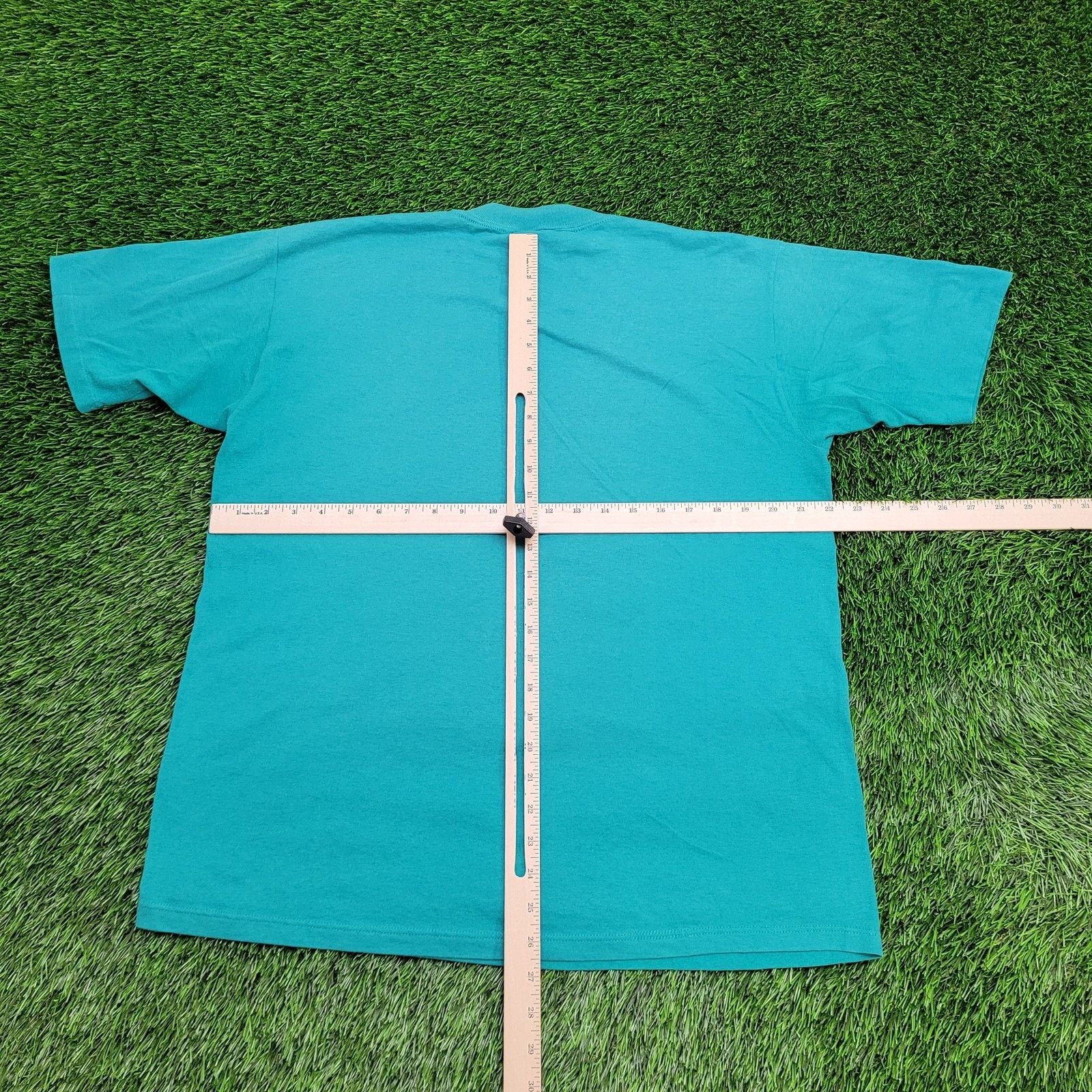 Jerzees Vintage 80s JERZEES By Russell Corp Blank Shirt L/XL 22x27 Size US XL / EU 56 / 4 - 3 Thumbnail