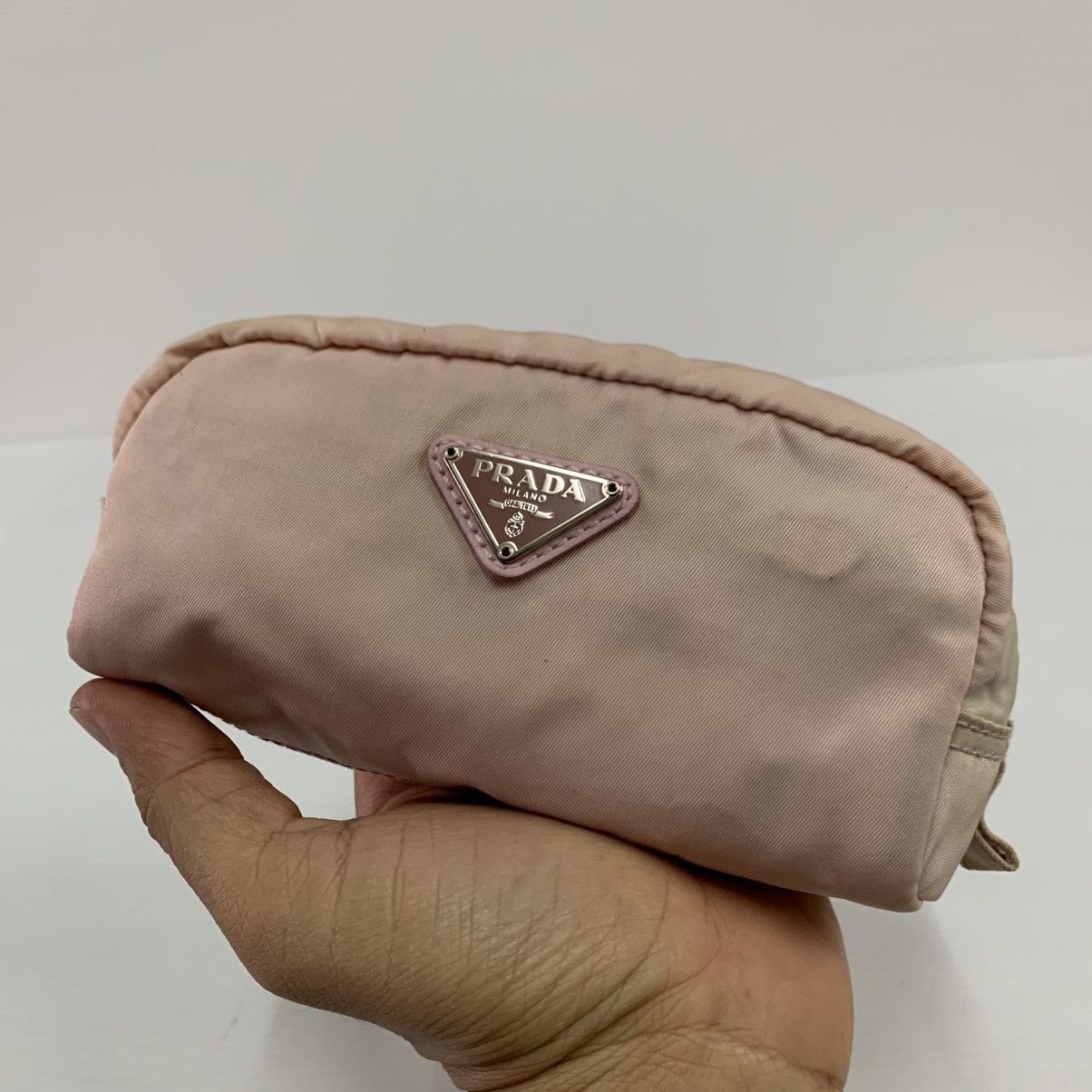 Prada Prada Pink Nylon Coin Bag Size ONE SIZE - 3 Thumbnail