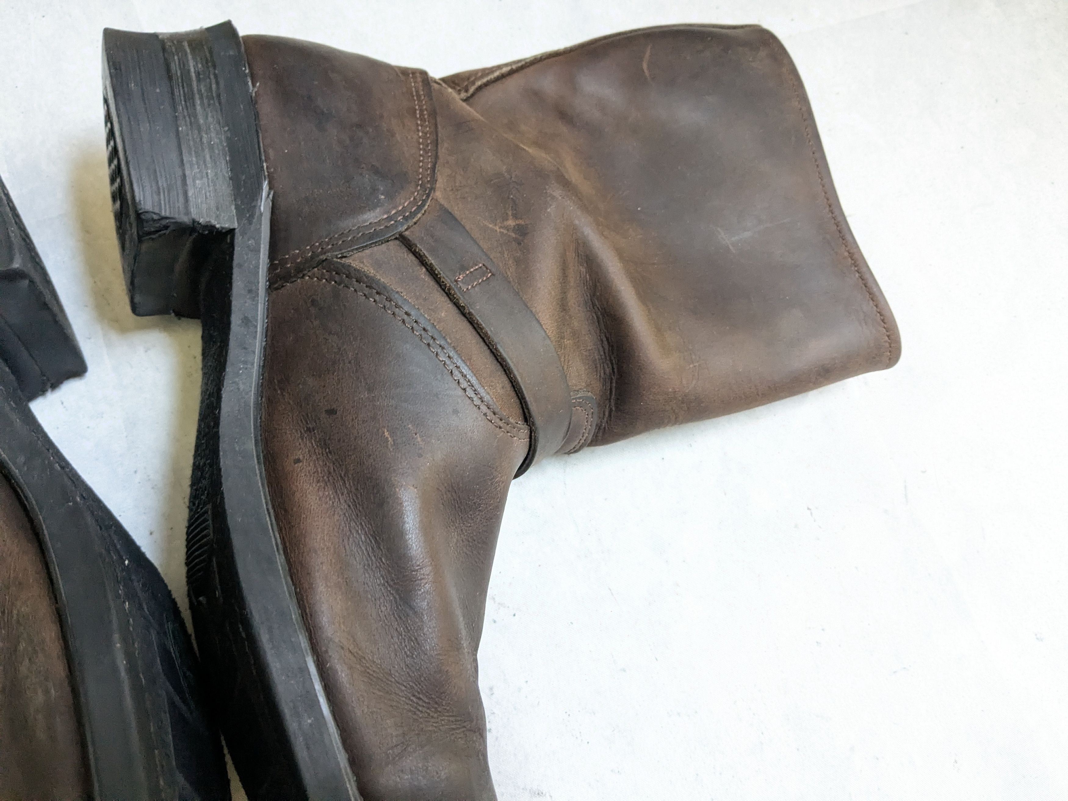 Frye Frye Engineer Boots Brown 11.5 M Leather Buckle Strap Size US 11.5 / EU 44-45 - 15 Thumbnail