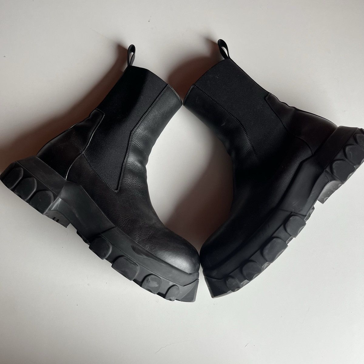 Rick Owens Rick Owens Black Leather Boots Size US 10.5 / EU 43-44 - 7 Thumbnail