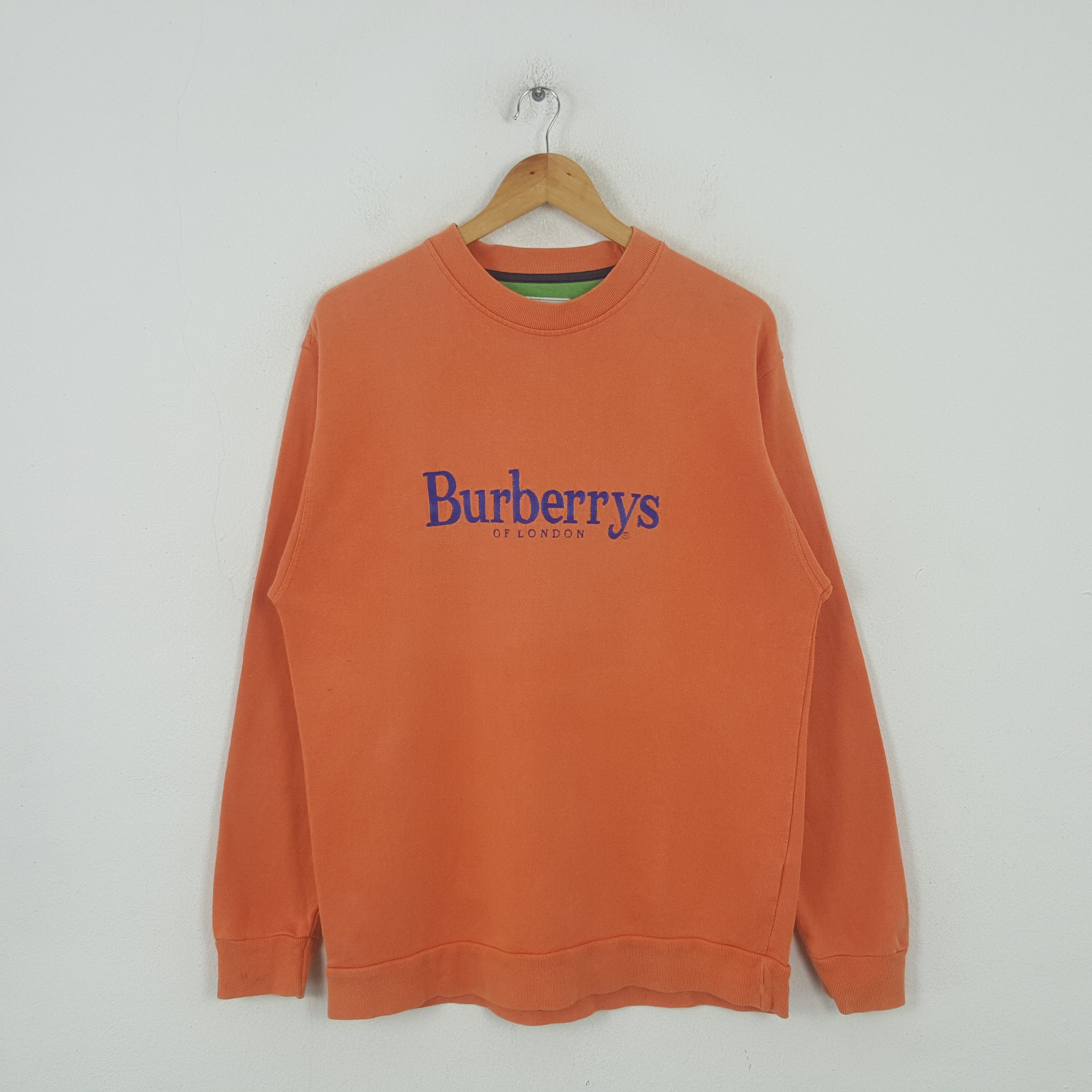 Burberry Vintage Burberrys Of London Spellout Sweatshirt RR12 Size US M / EU 48-50 / 2 - 1 Thumbnail