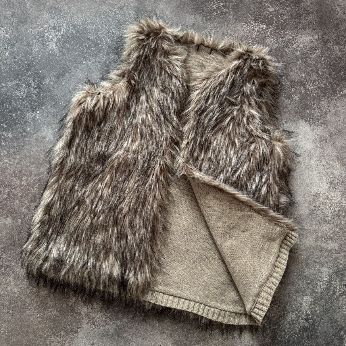 Hysteric Glamour × Vintage Avant Garde Y2K Vintage Faux Fur Vest Size L / US 10 / IT 46 - 3 Thumbnail