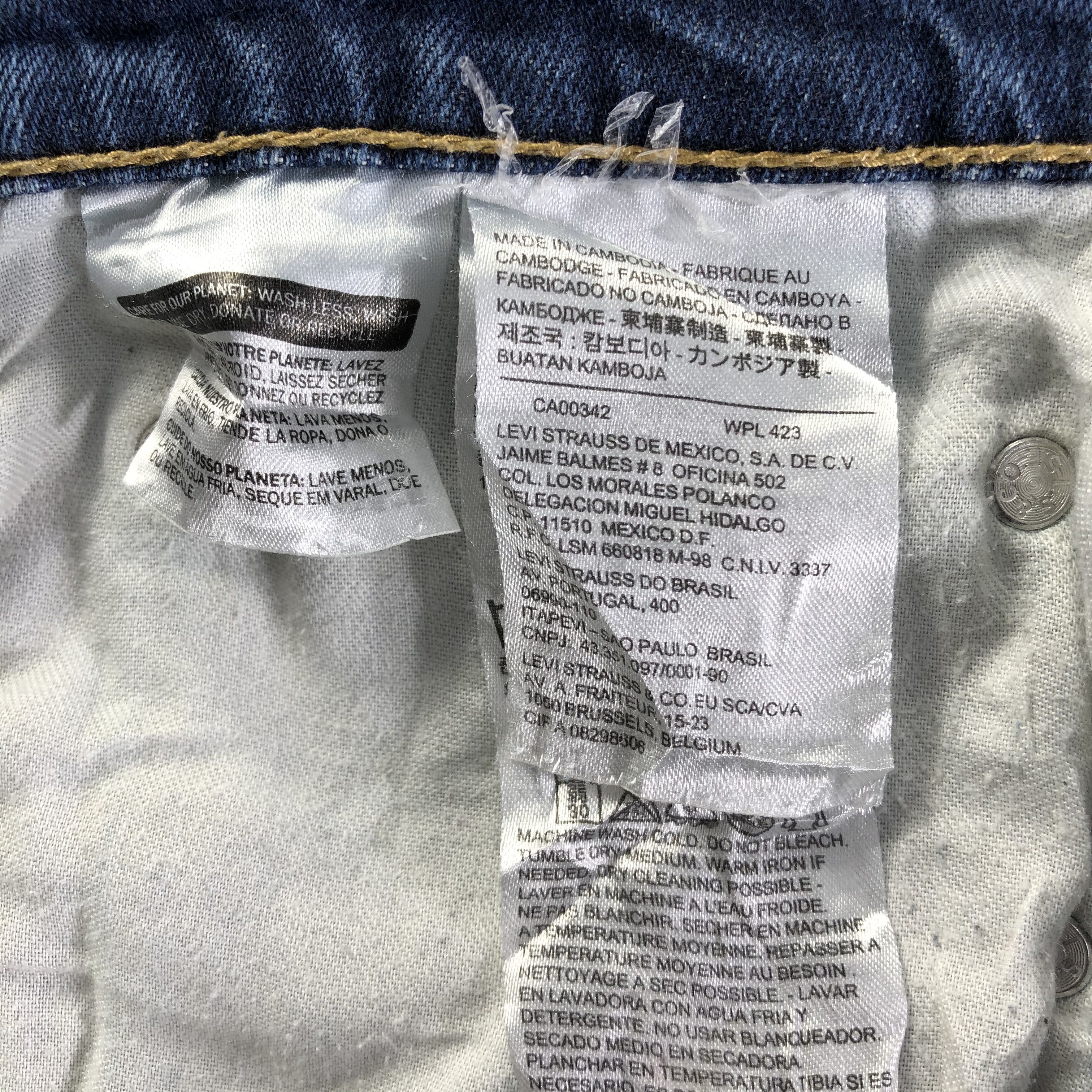 Levi's Vintage Blue Wash Levis 527 Jeans-J4362 Size US 35 - 10 Thumbnail