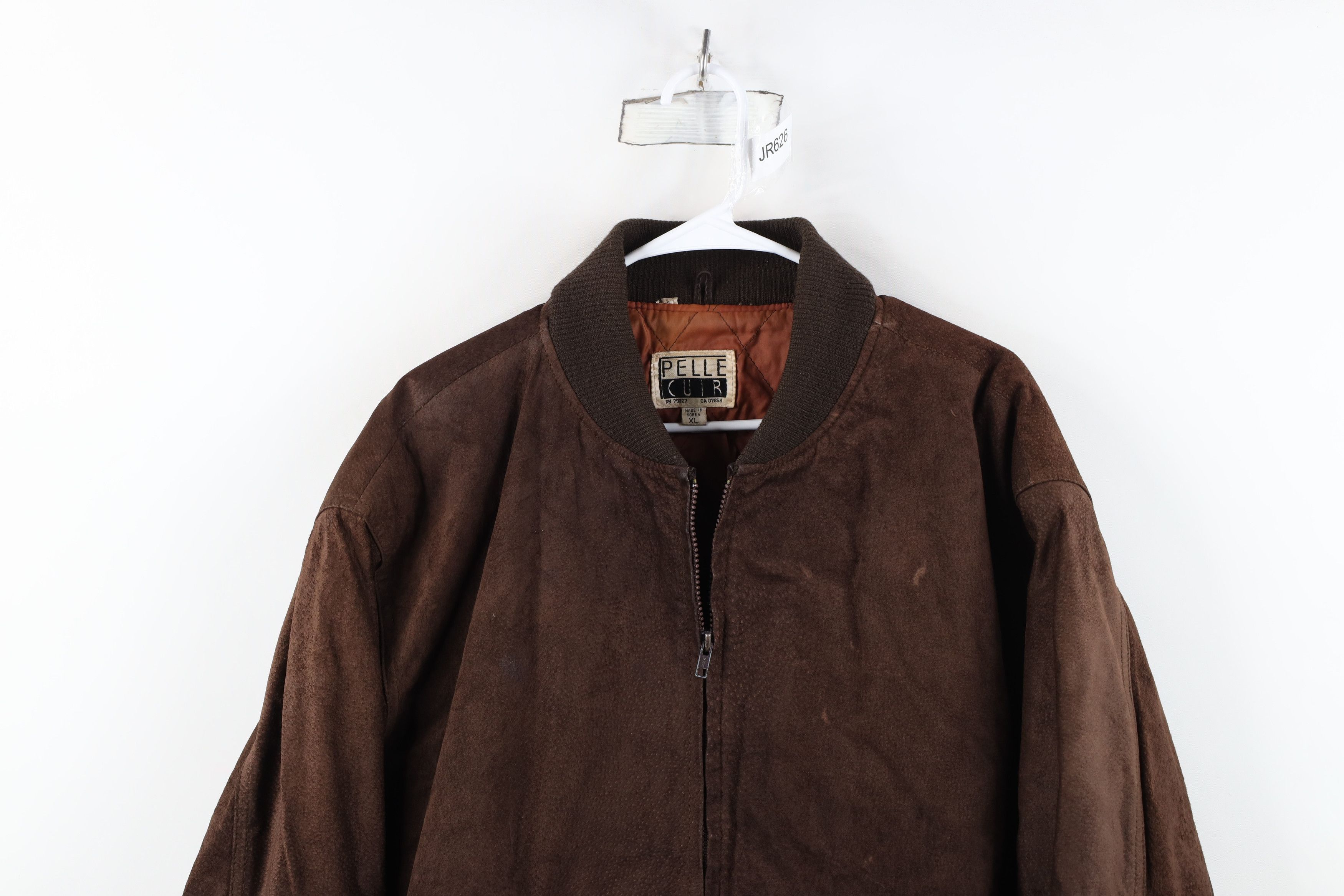 Vintage Vintage 80s 90s Streetwear Suede Leather Bomber Jacket Size XL / US 12-14 / IT 48-50 - 2 Thumbnail
