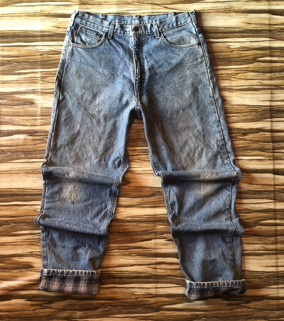 Carhartt Carhartt Blanket Lined Relaxed Fit Faded Blue Jeans Size US 36 / EU 52 - 2 Thumbnail