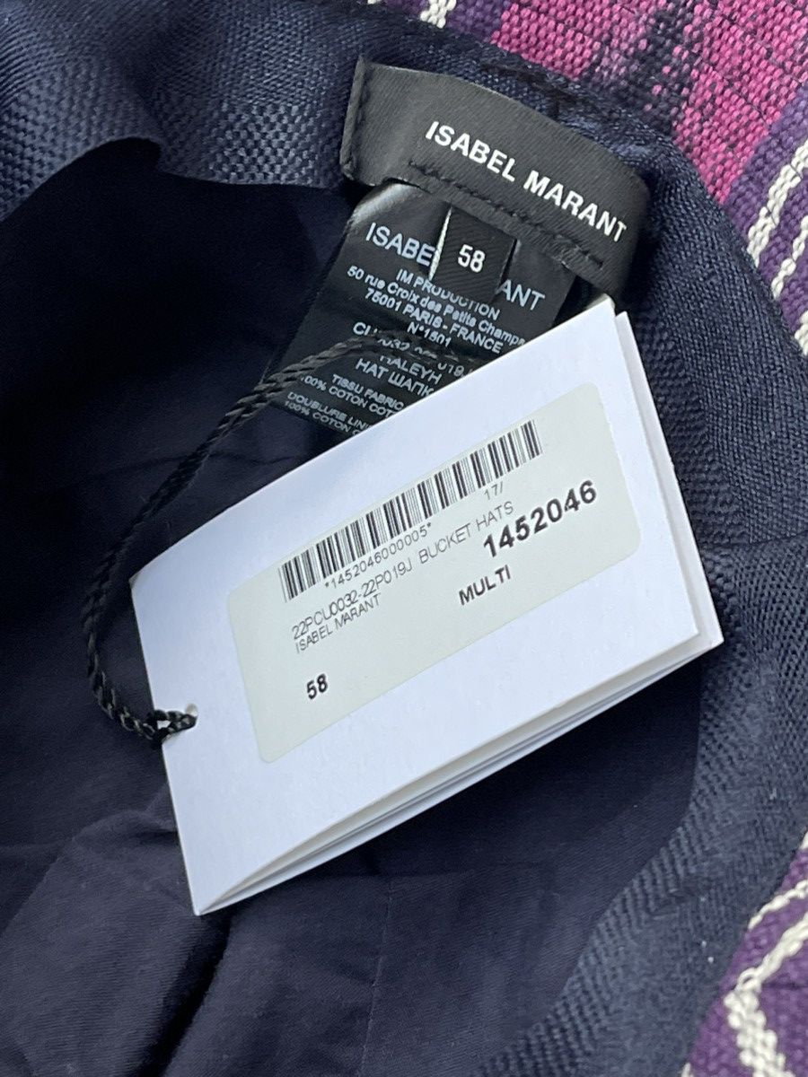 Isabel Marant !DS! SS23 Isabel Marant Geometric Print Haleyh Bucket Hat Size ONE SIZE - 13 Thumbnail