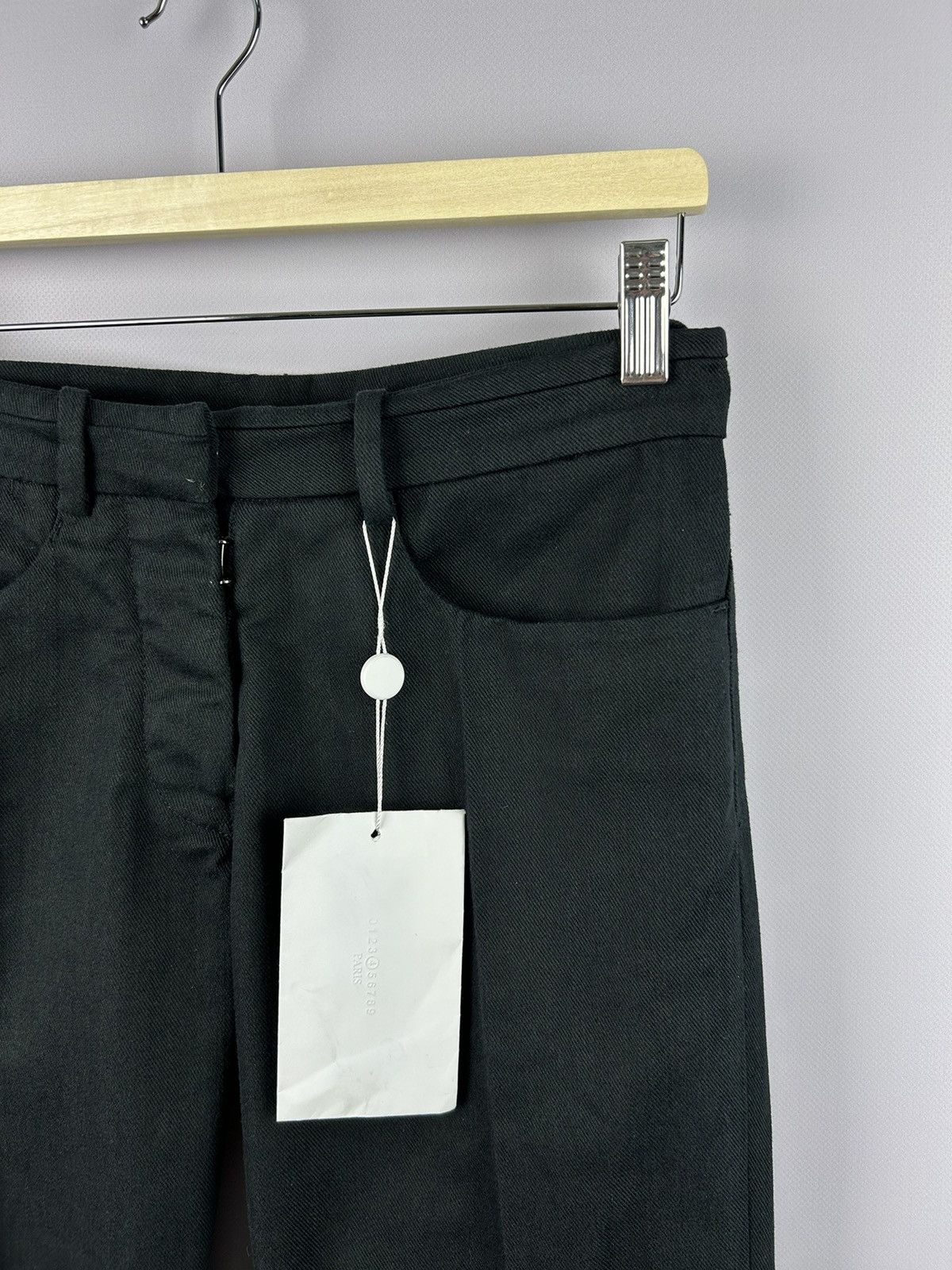 Maison Margiela Maison Margiela S/S 2010 Flat Front Black Pants Size IT42 Size 28" / US 6 / IT 42 - 3 Thumbnail