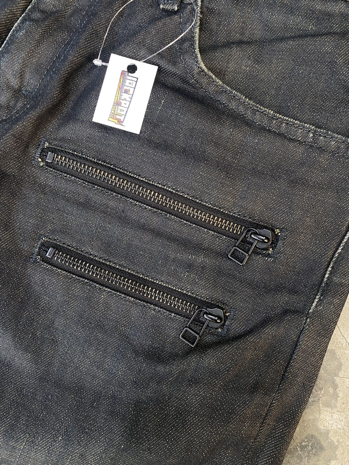 Lee Vintage Lee Rider Zipper Buckle Black Sun Faded Denim Size US 30 / EU 46 - 4 Thumbnail