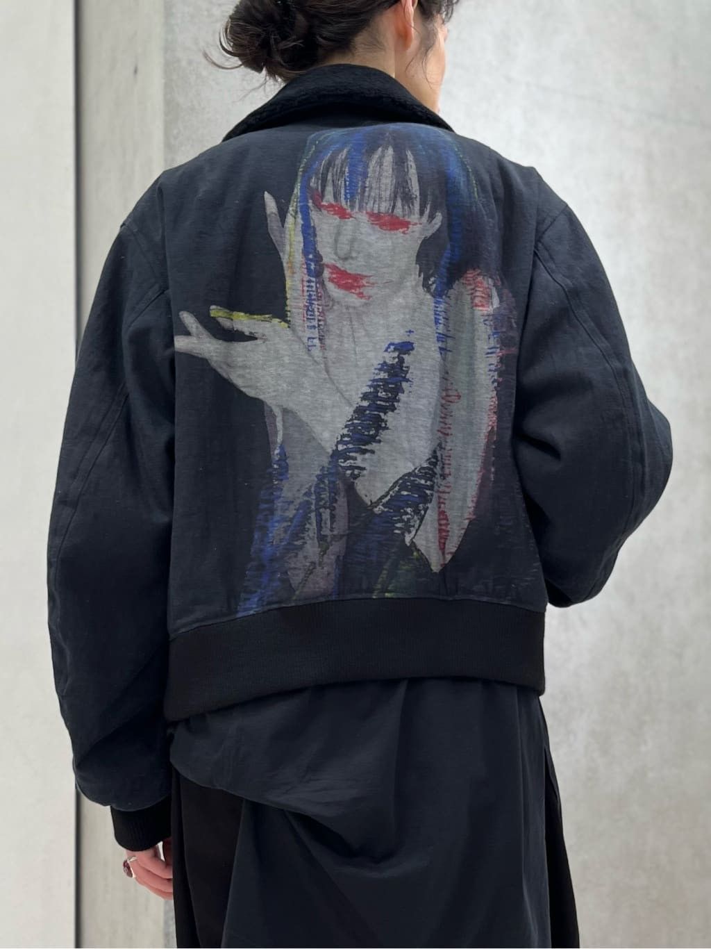 Yohji Yamamoto Pour Homme Lady Print Wool Blouson Jacket 2024 Size US L / EU 52-54 / 3 - 4 Thumbnail