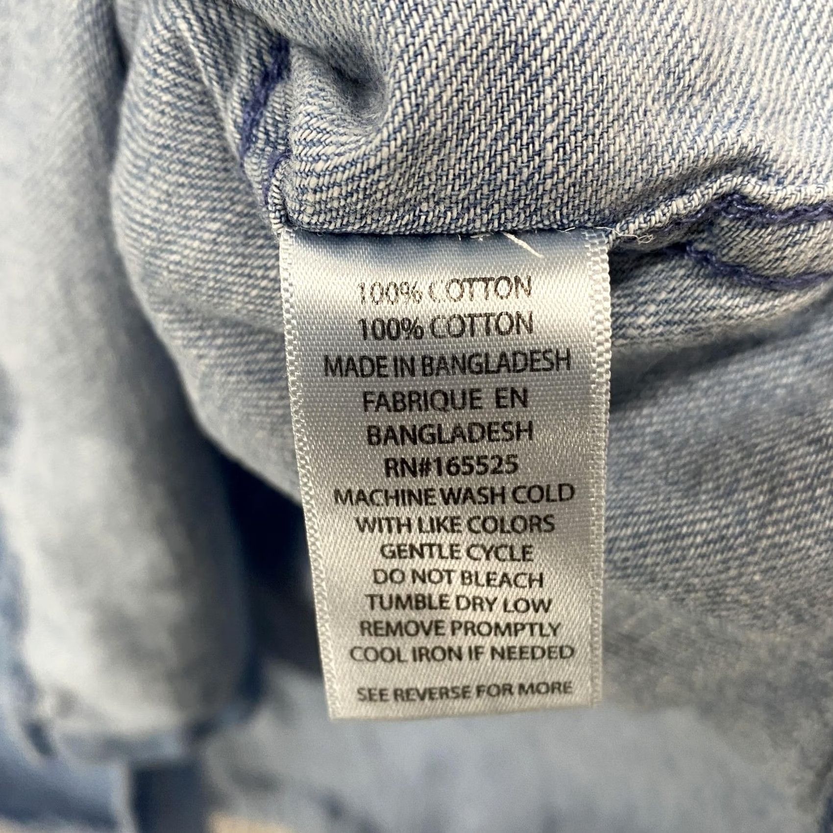 Vintage Lola River Chambray Shirt Womens Large Blue Cotton Button Up Long Sleeve Top Size L / US 10 / IT 46 - 7 Thumbnail