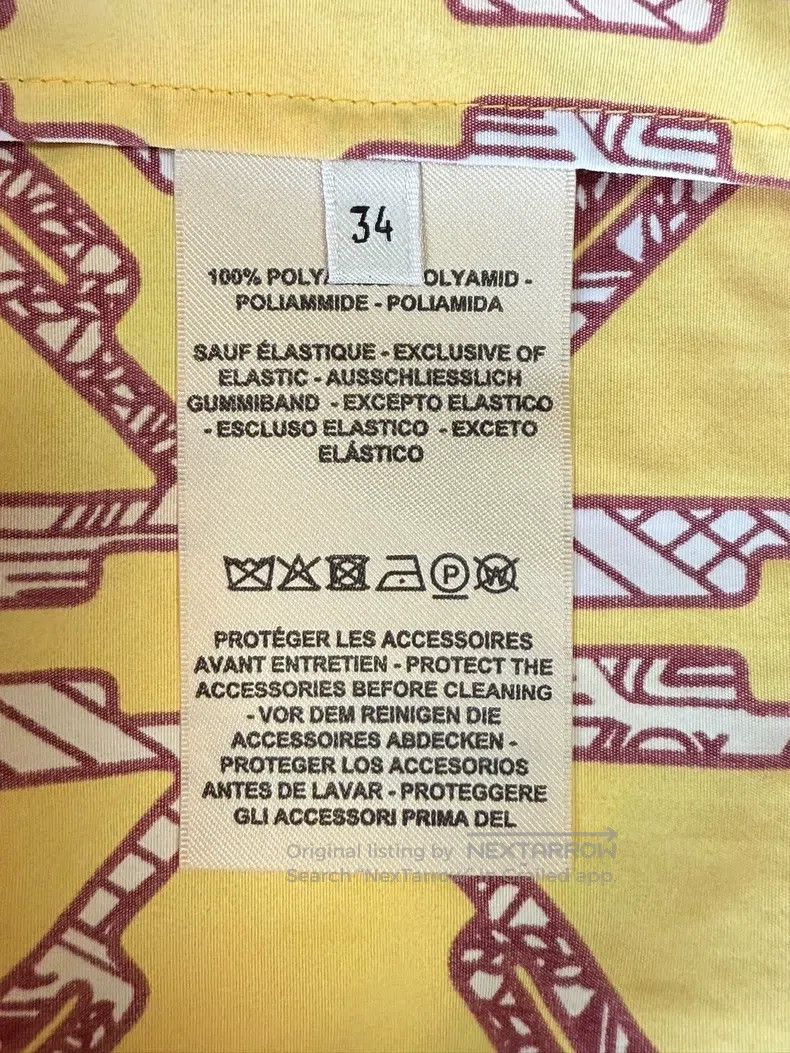 Hermes Hermes Yellow windbreaker Size XXS / US 00 / IT 34 - 9 Thumbnail