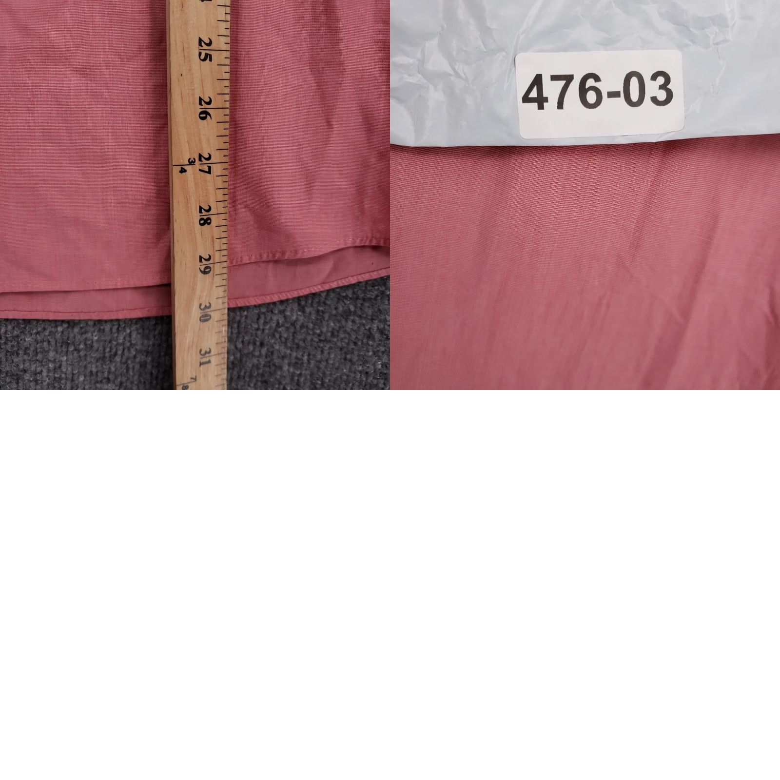 Dockers DOCKERS Dress Shirt Mens XL Red Button-Up Fitted Long Sleeves Cotton Iron Free Size 46R - 8 Thumbnail