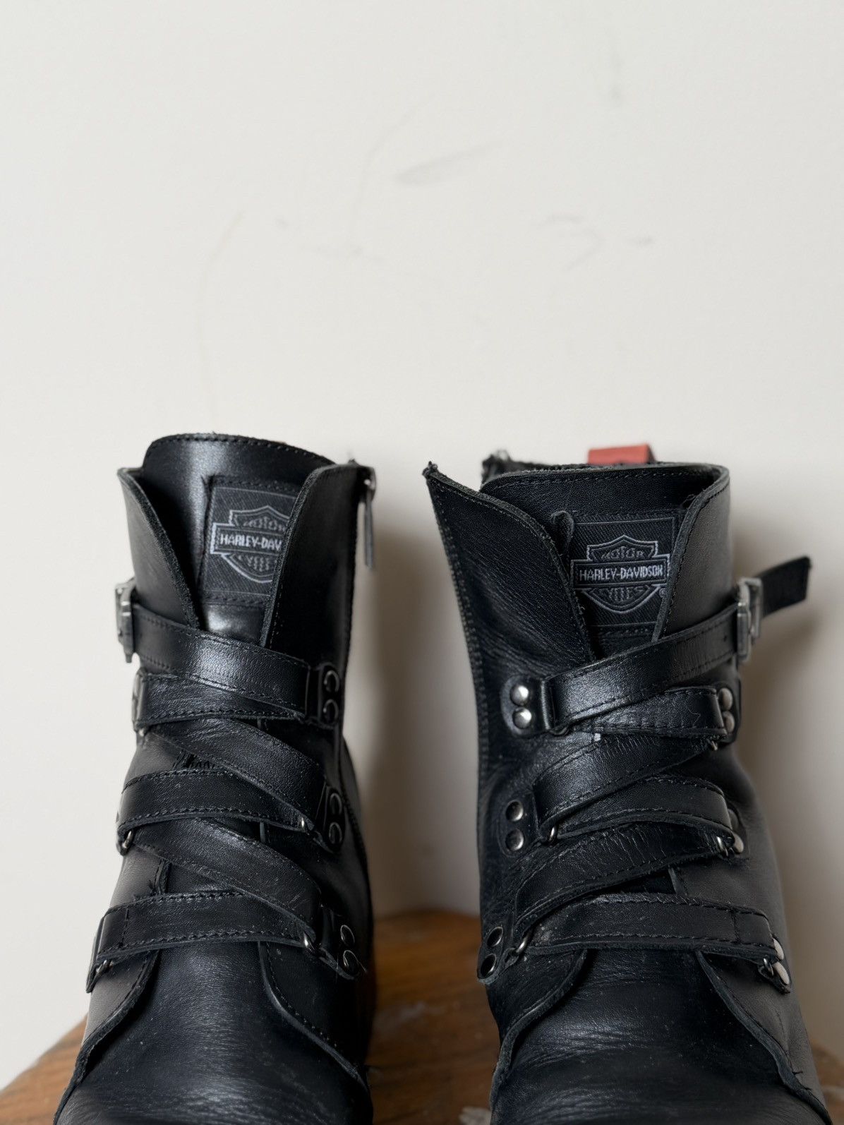 Harley Davidson Vintage Harley-Davidson Ankle-Zip Avant-Garde Westernf Boots Size US 6 / IT 36 - 6 Thumbnail