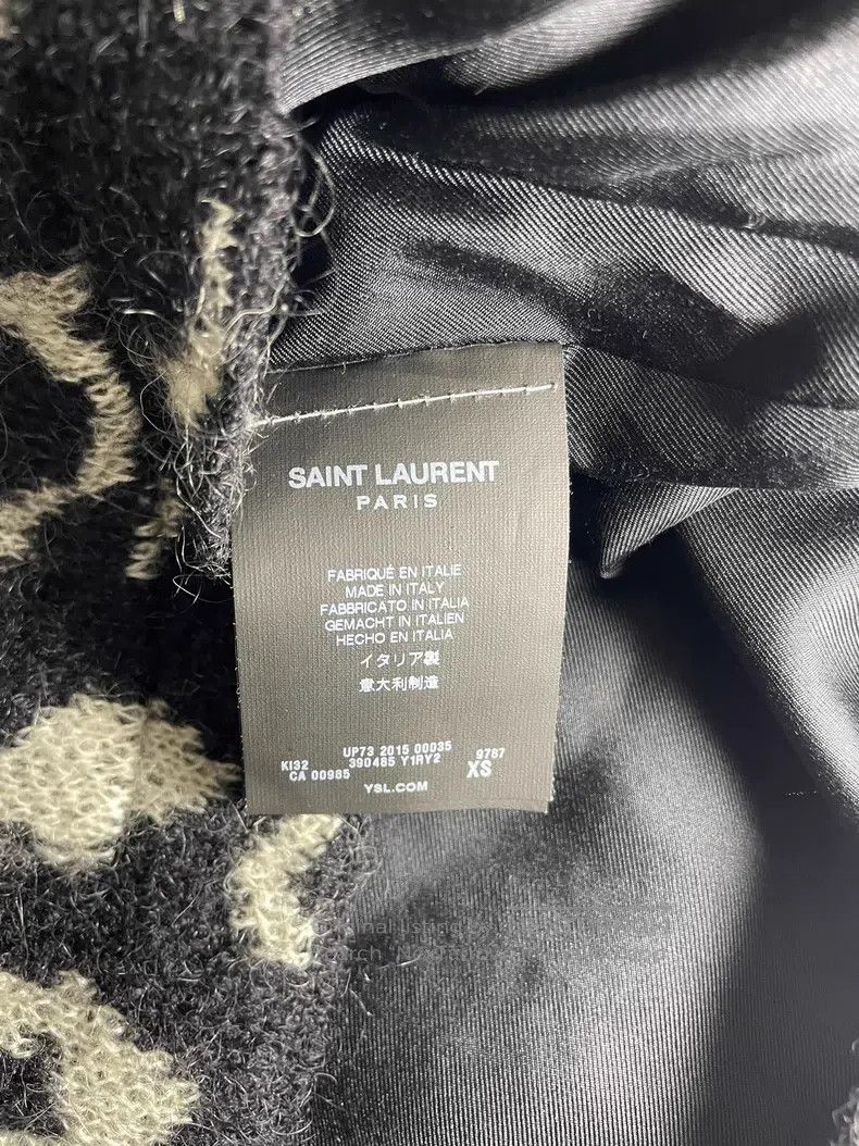 Saint Laurent Paris Saint Laurent Paris Mohair Leopard Print Cardigan Size US XS / EU 42 / 0 - 5 Thumbnail